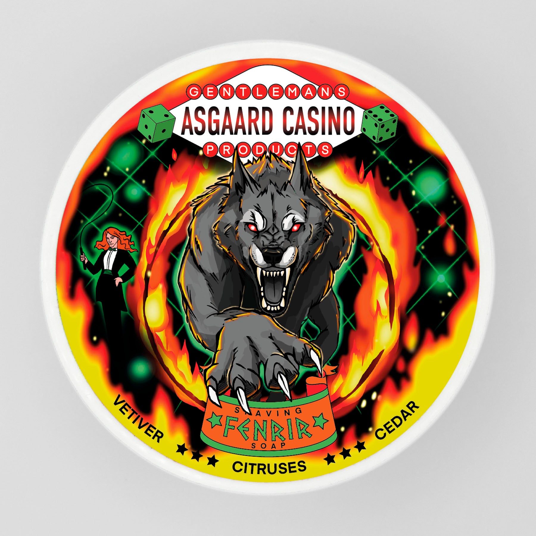 “Fenrir” (ASGAARD CASINO) 7 butters premium artisan shaving soap (114g or 4 ounces)