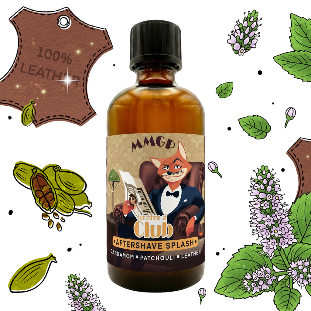 "Lunchtime at the Club" (MMGP) Aftershave splash (100ml)