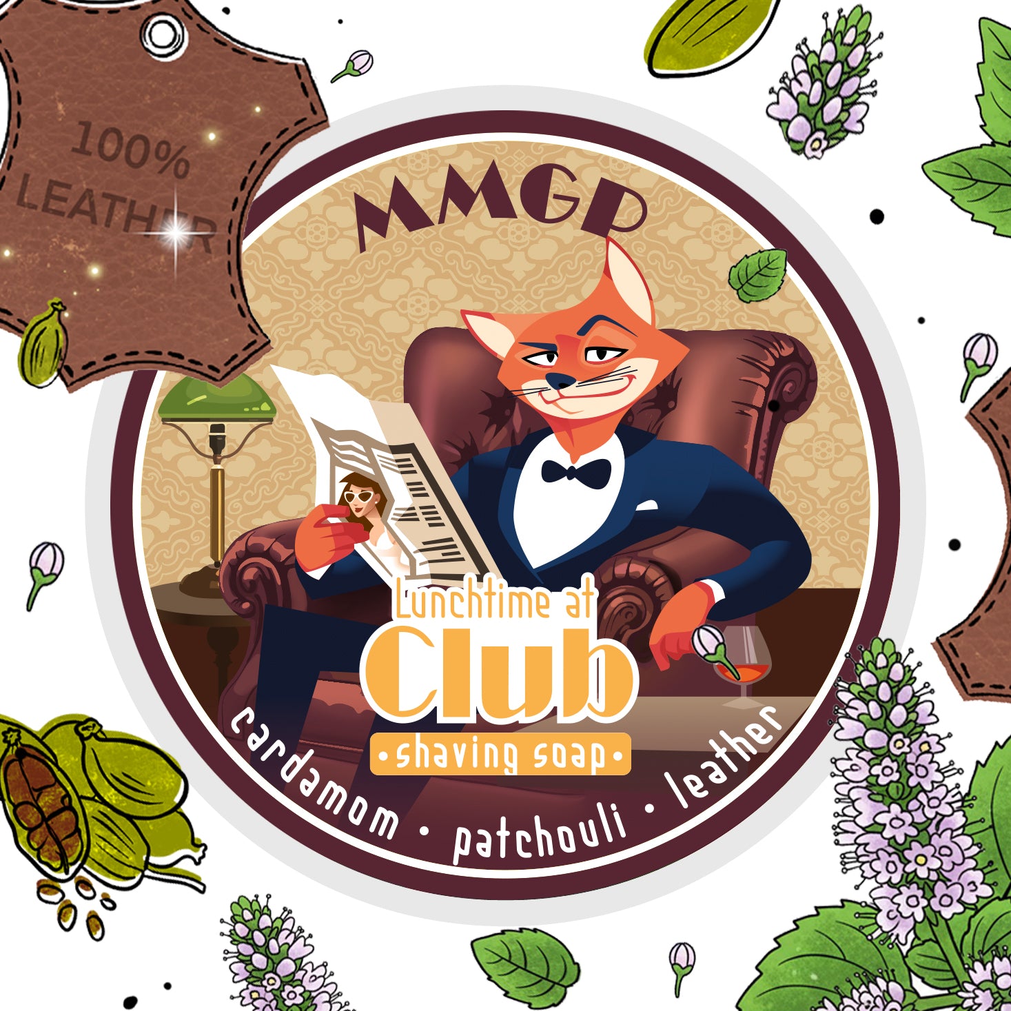 "Lunchtime at the Club" (MMGP) Shaving soap 100g