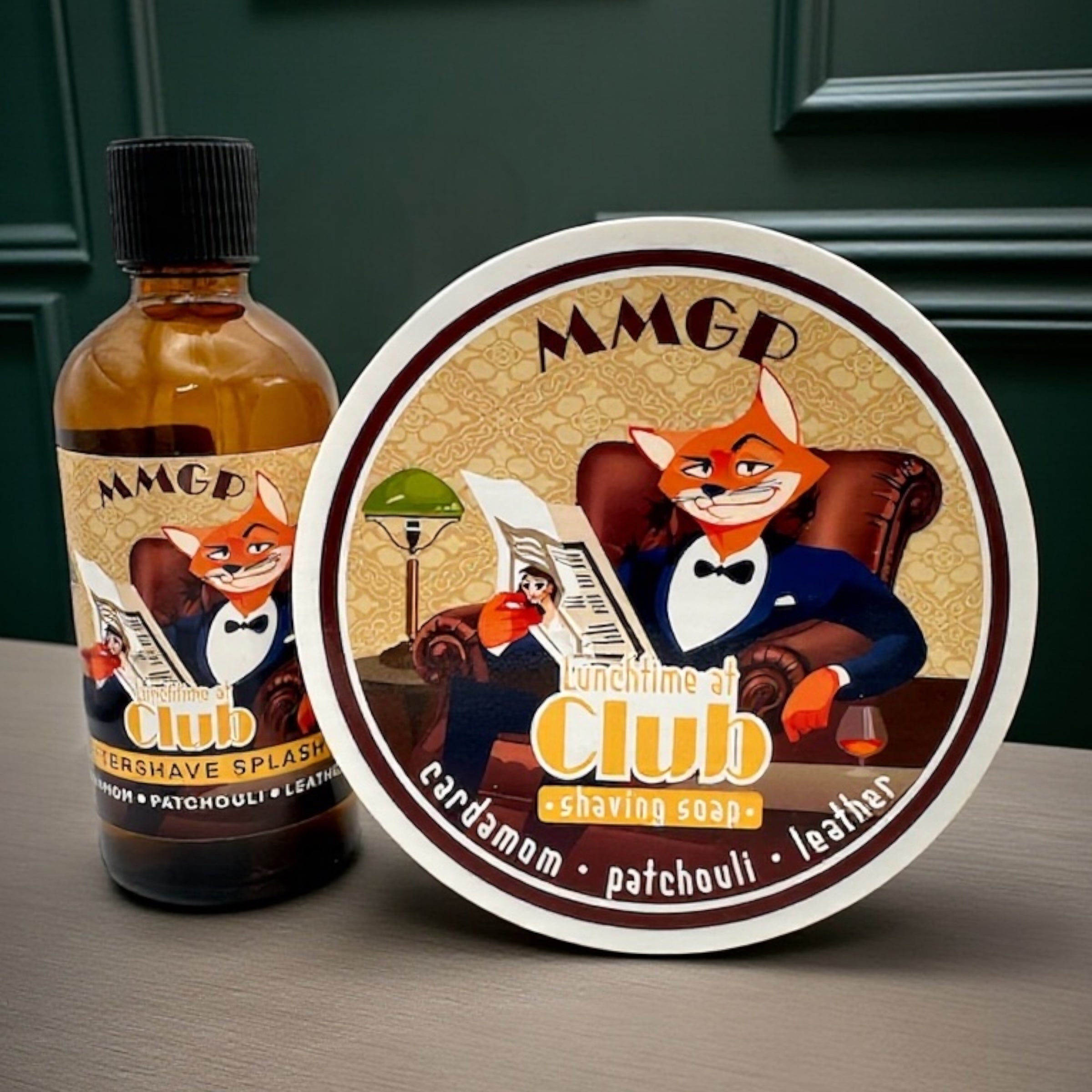 "Lunchtime at the Club" (MMGP) Shaving soap and Aftershave splash