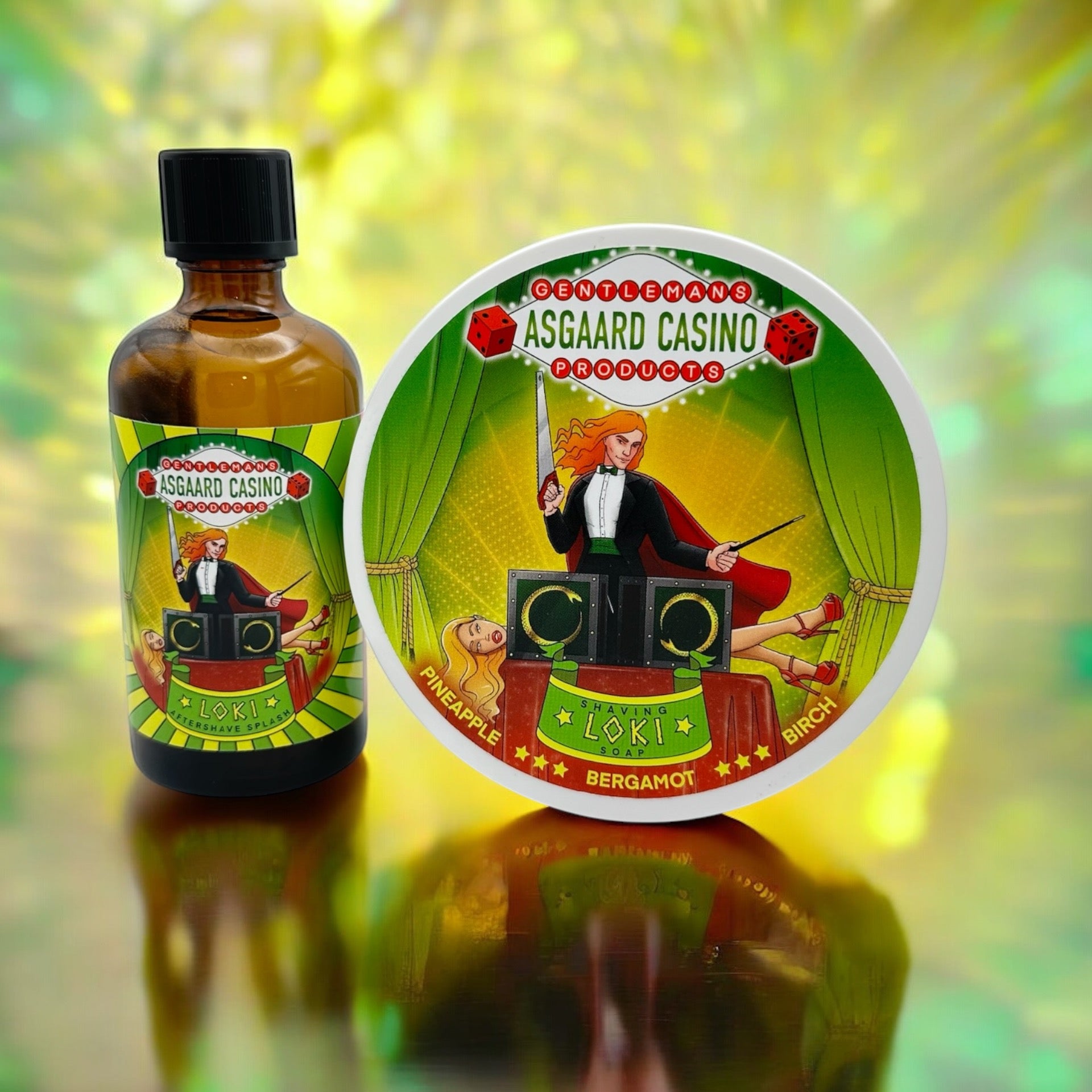 "Loki" (Asgaard Casino) Aftershave Splash und Rasierseife