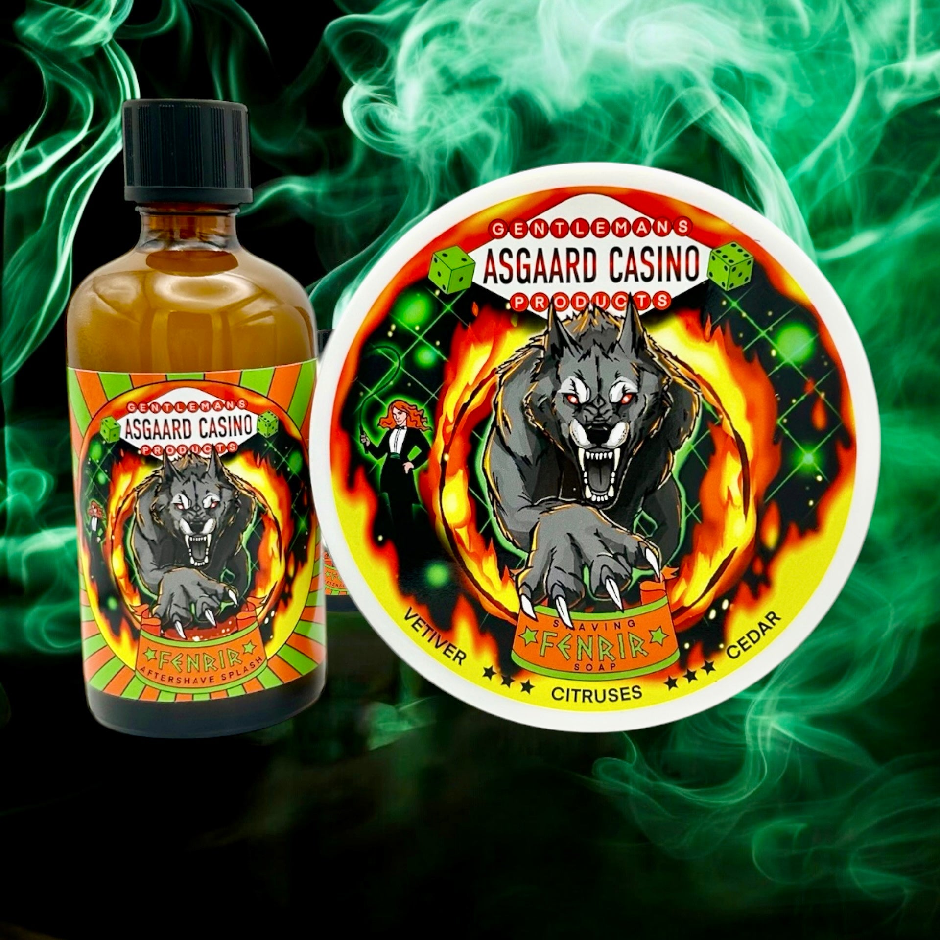 “Fenrir” (ASGAARD CASINO) 7 butters premium artisan shaving soap (114g or 4 ounces)