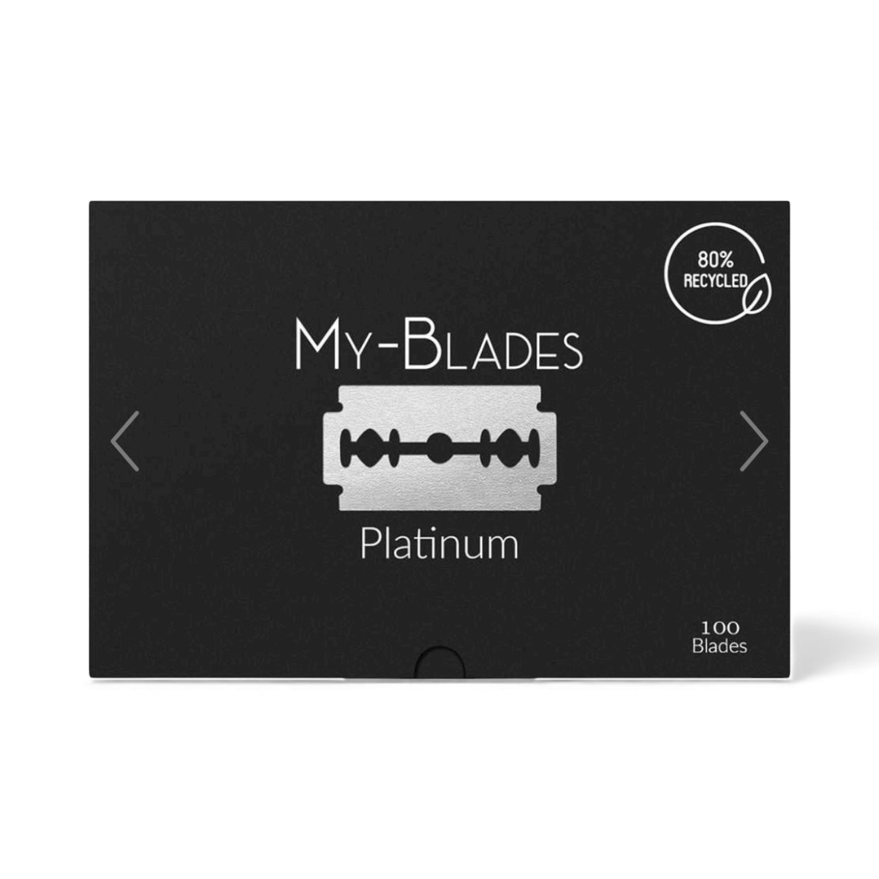 "My-Blades" Platinum Double edged razor blades x 100 blades