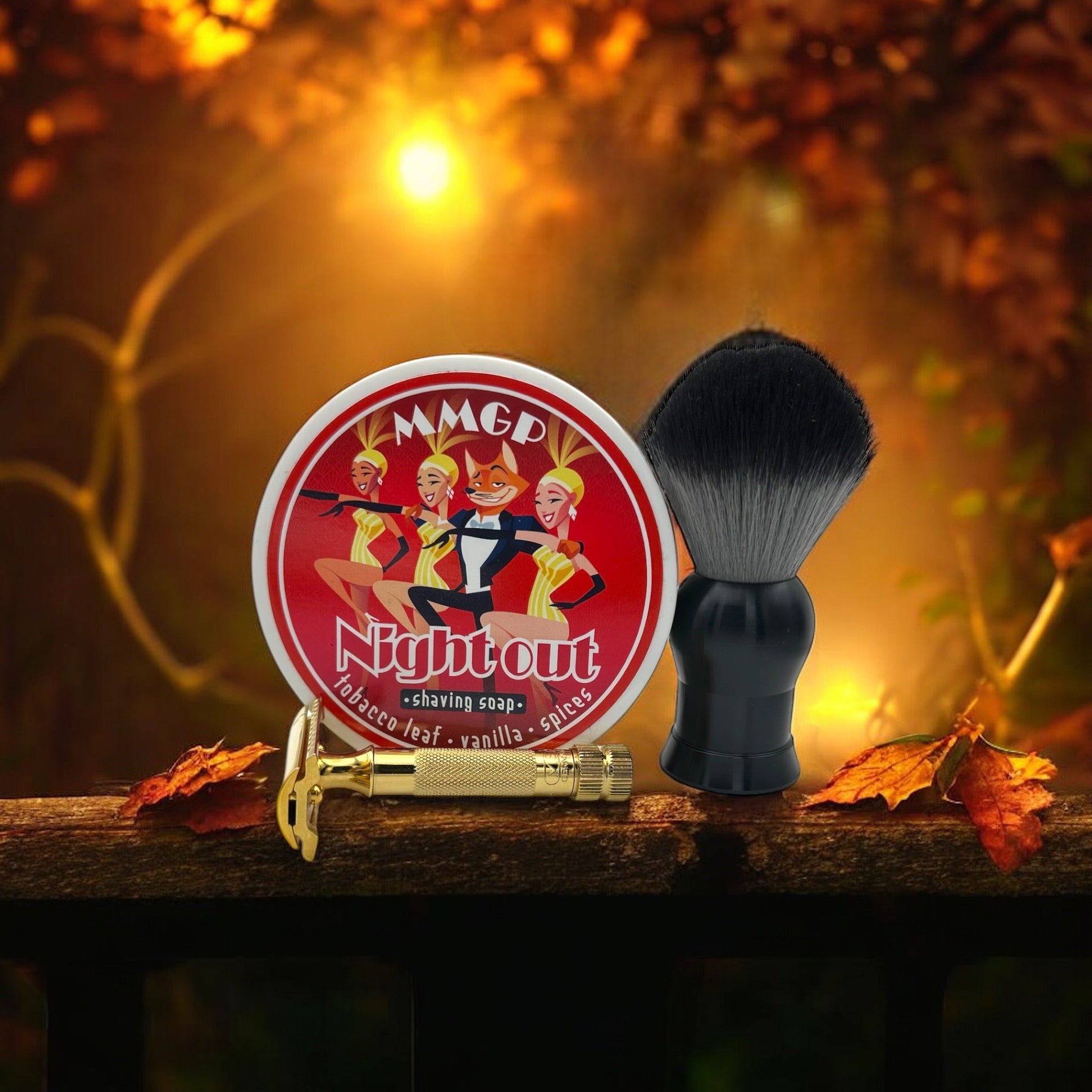 “Night Out” (MMGP) 7 butters premium artisan shaving soap (114g or 4 ounces)