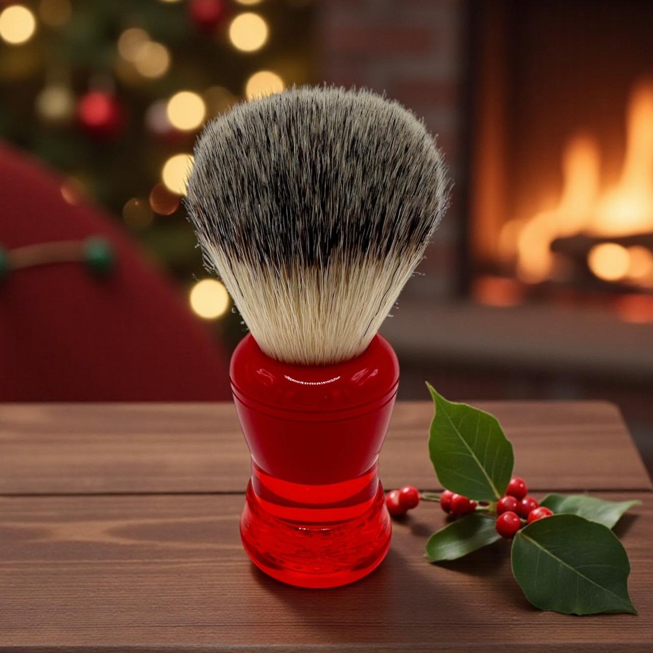 Special edition "Merry Christmas brush" 22mm G1 synthetic knot
