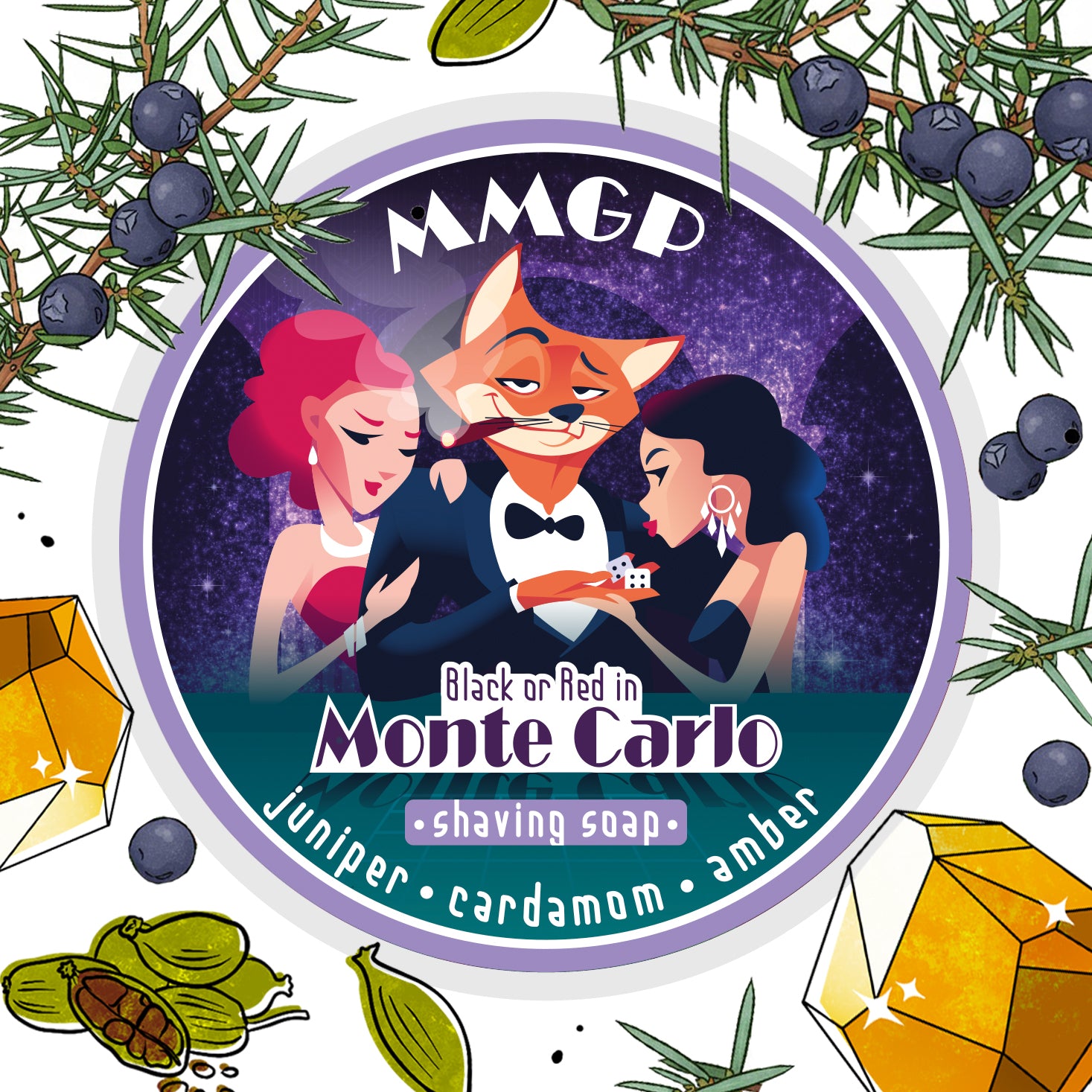 "Red or Black in Monte Carlo" (MMGP) Shaving soap 100g