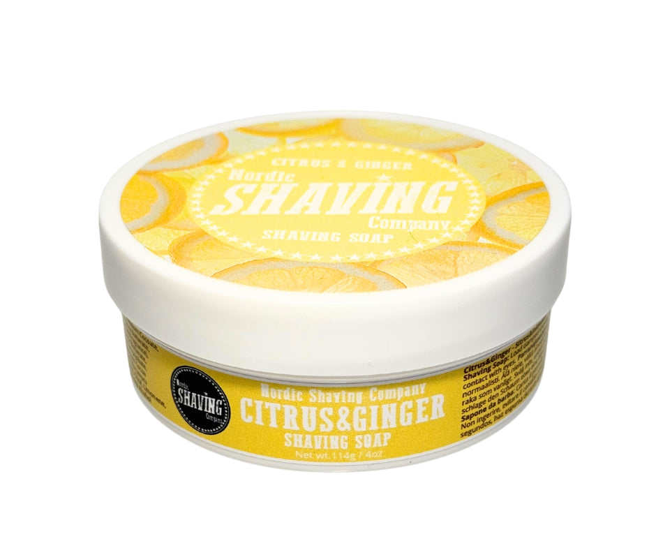 Nordic Shaving Company Shaving Soap citrus and ginger 114g