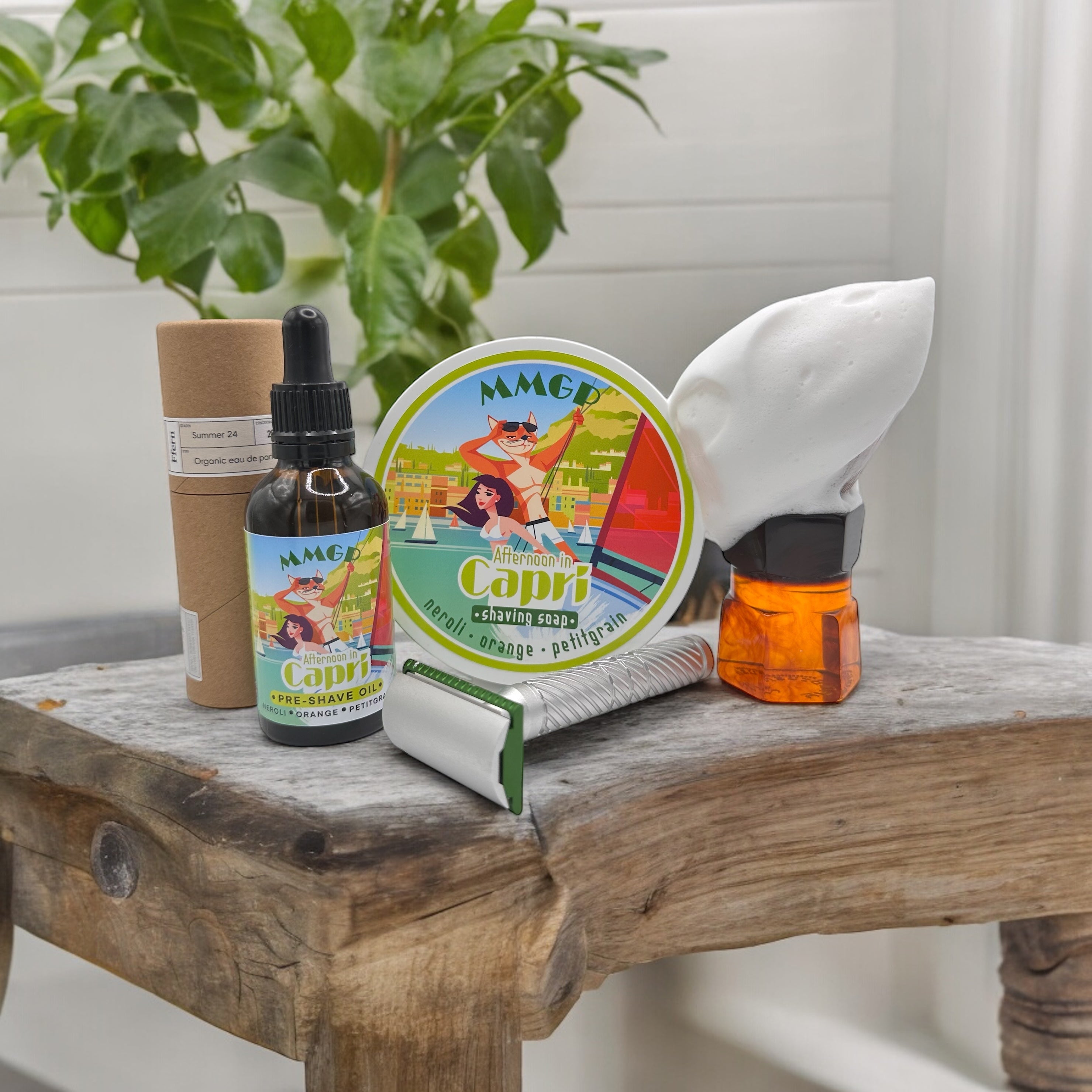 „Afternoon in Capri“ (MMGP) 7 Butter Premium-Rasierseife (114 g oder 4 Unzen)