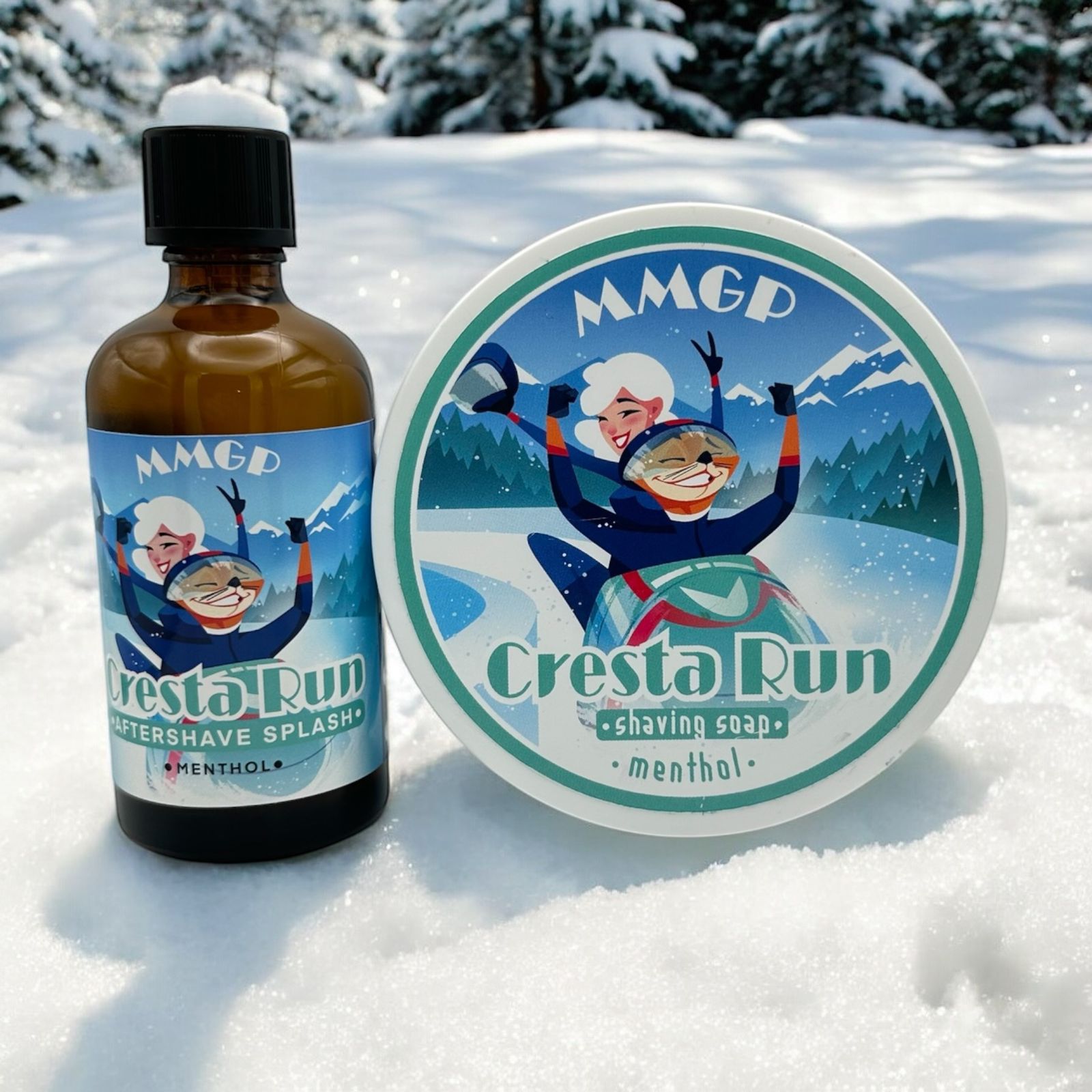 "Cresta Run" (MMGP) Aftershave Splash und Rasierseife