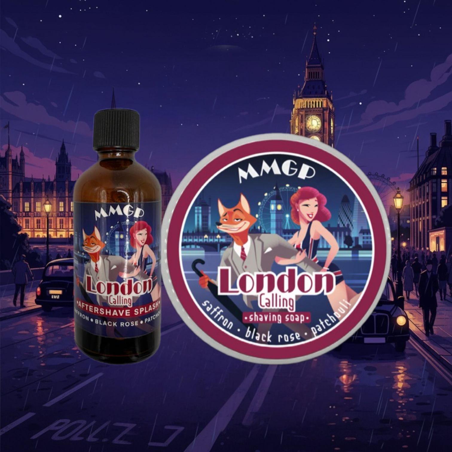 "London Calling" (MMGP) Shaving soap and Aftershave splash