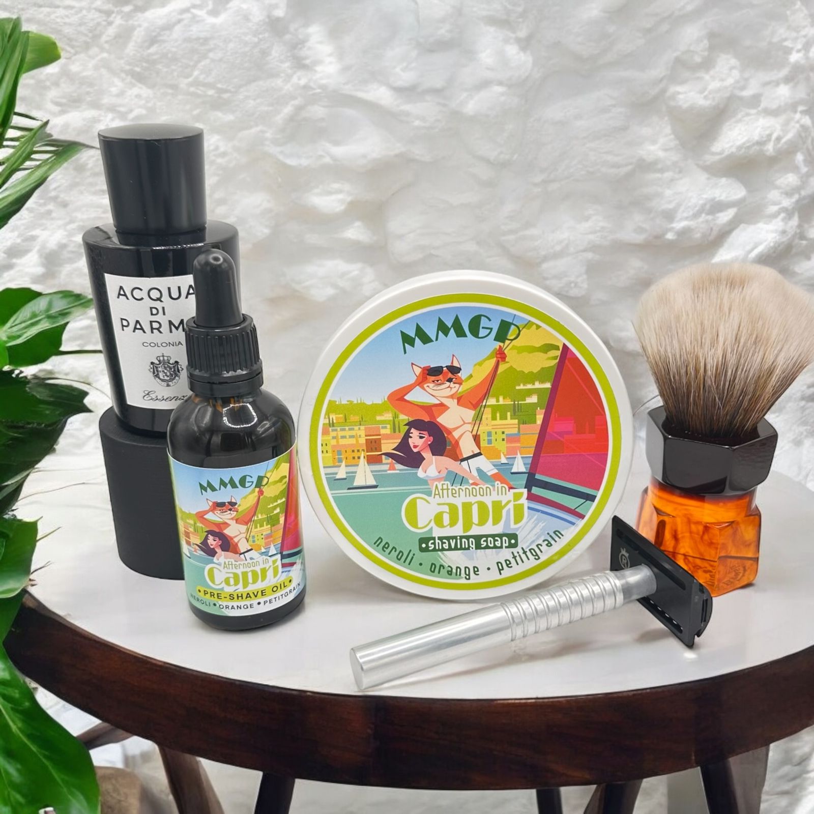 „Afternoon in Capri“ (MMGP) 7 Butter Premium-Rasierseife (114 g oder 4 Unzen)