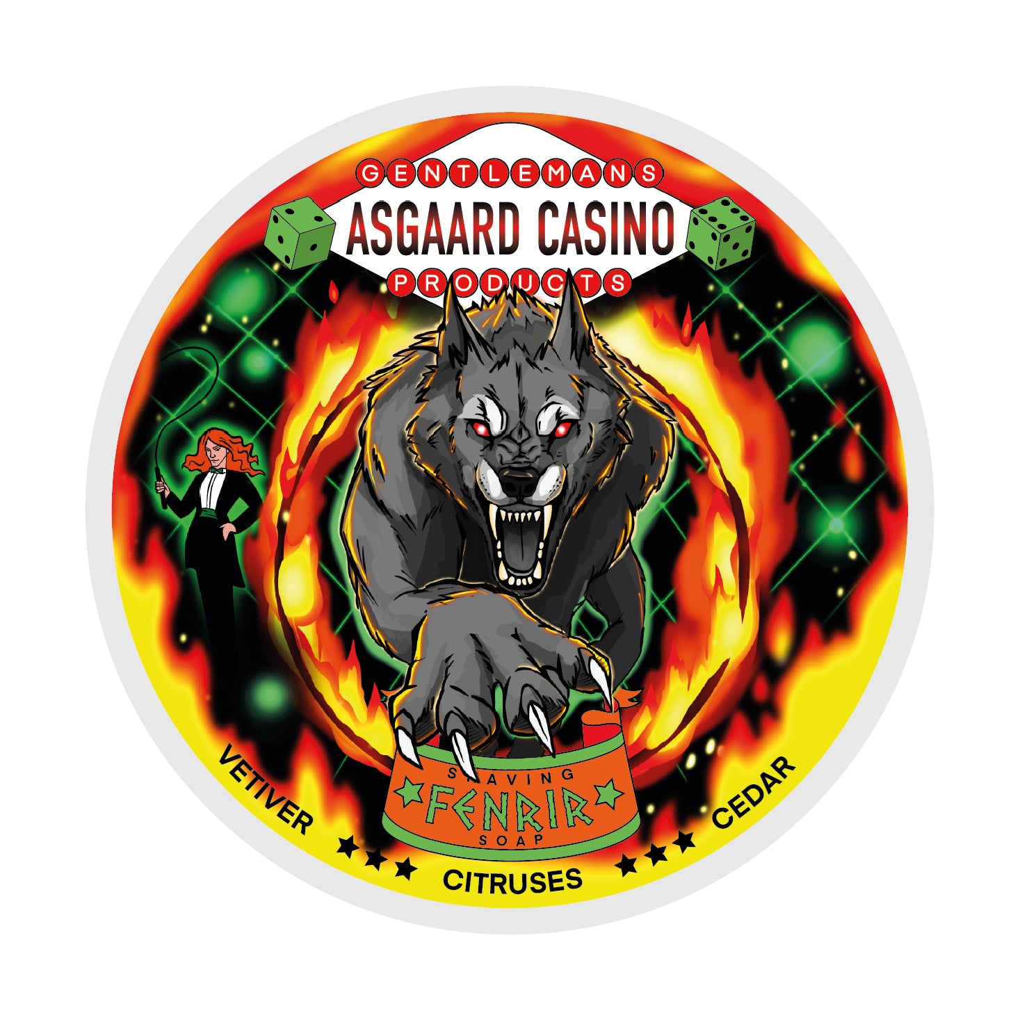 “Fenrir” (ASGAARD CASINO) 7 butters premium artisan shaving soap (114g or 4 ounces)