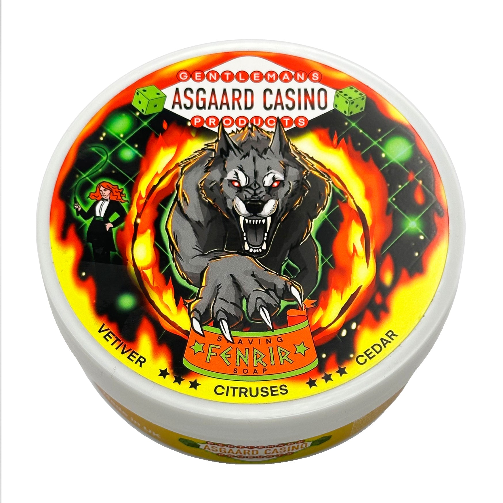“Fenrir” (ASGAARD CASINO) 7 butters premium artisan shaving soap (114g or 4 ounces)