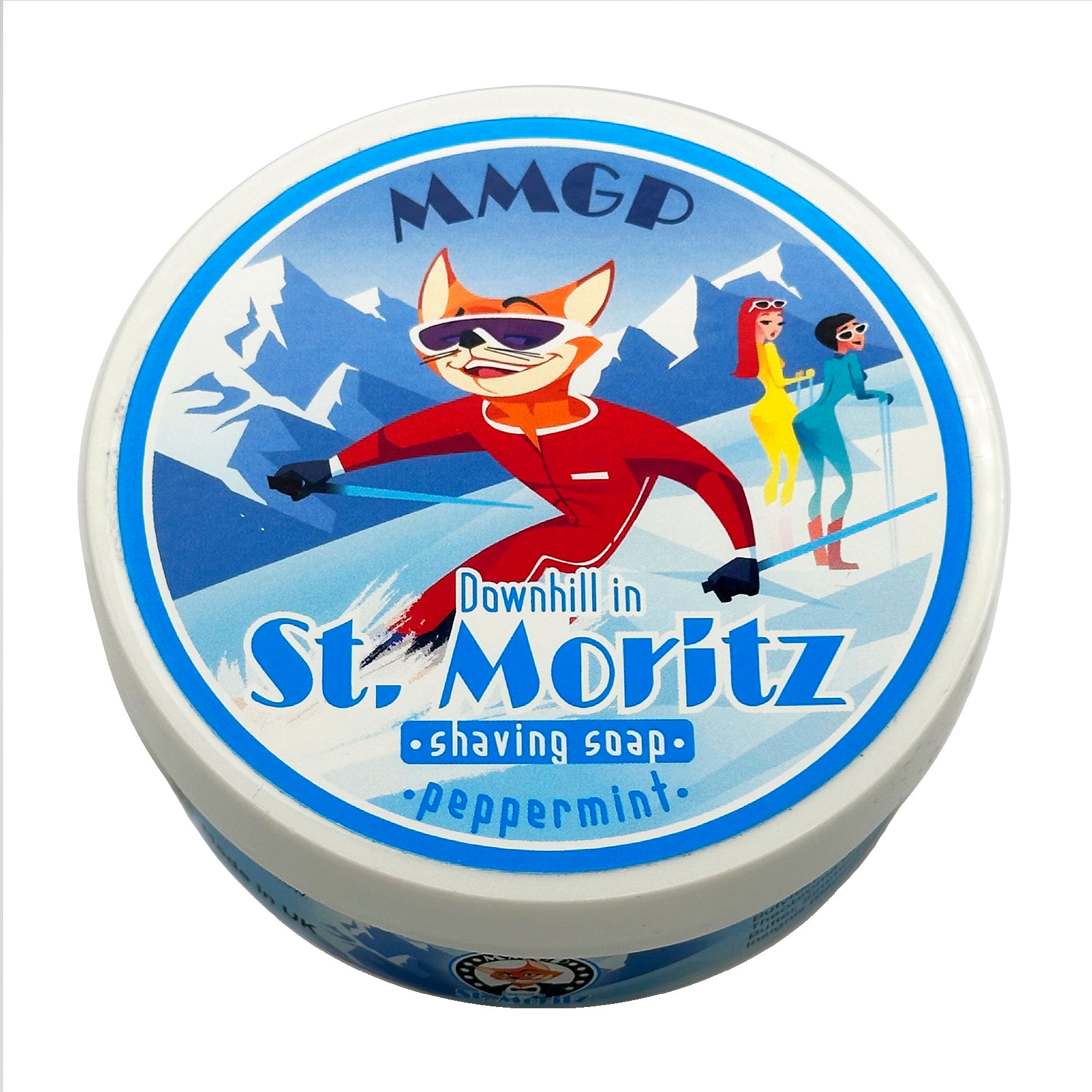 “Downhill in St Moritz”(MMGP) 7 butters premium artisan shaving soap (114g or 4 ounces)