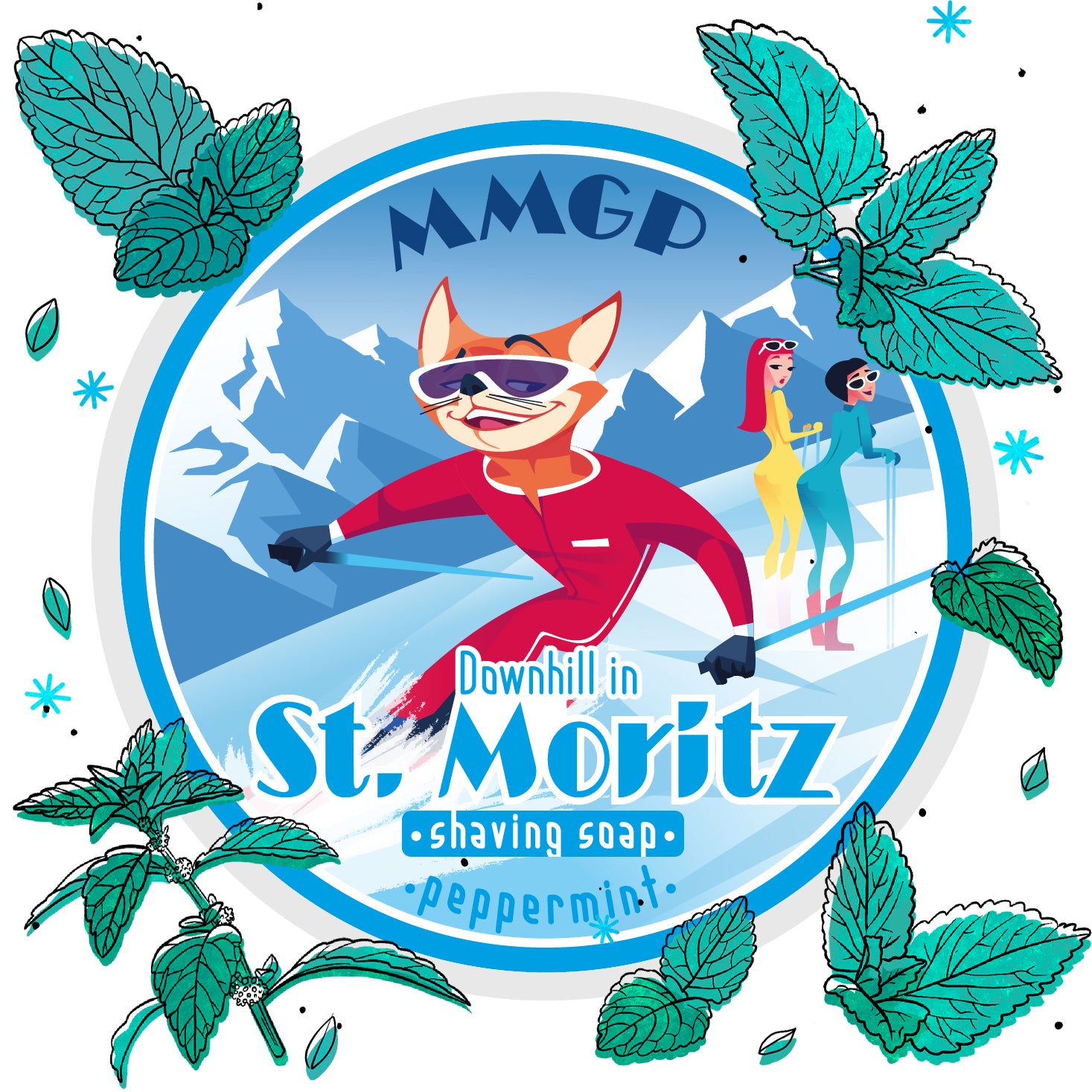 “Downhill in St Moritz”(MMGP) 7 butters premium artisan shaving soap (114g or 4 ounces)