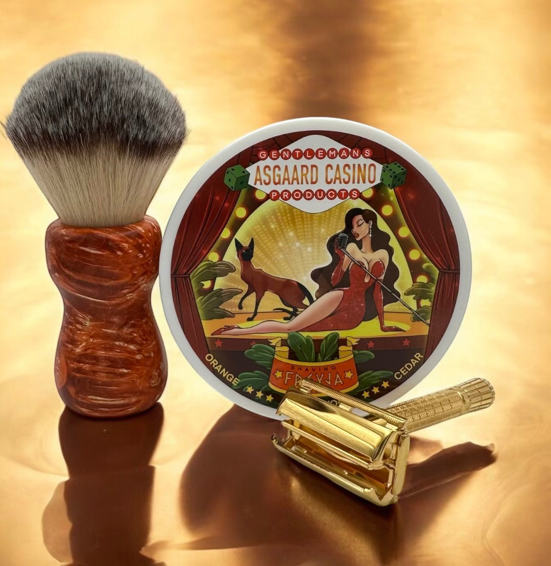 “Freyja” (ASGAARD CASINO) 7 butters premium artisan shaving soap (114g or 4 ounces)