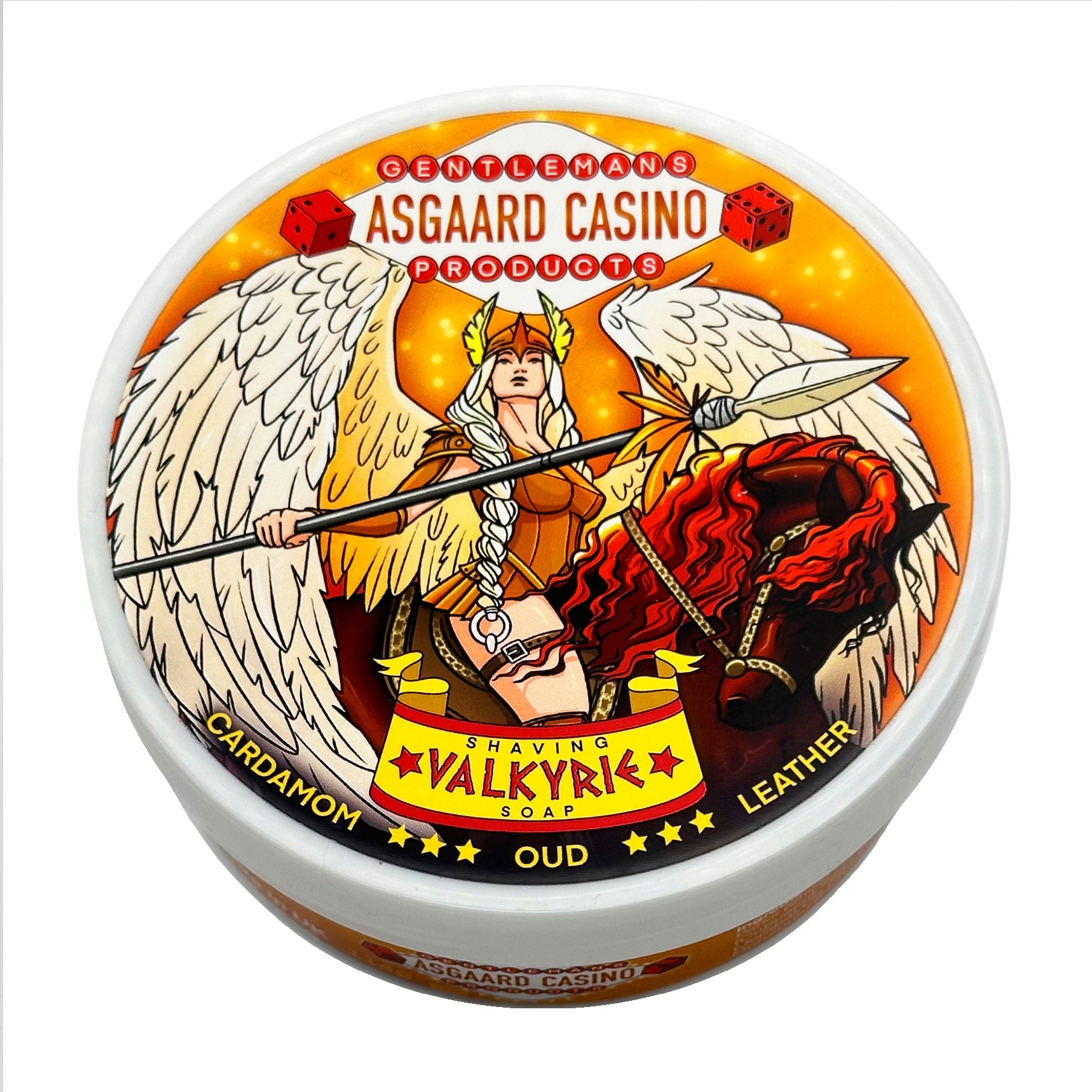 "Valkyrie” (ASGAARD CASINO) 7 butters premium artisan shaving soap (114g or 4 ounces)