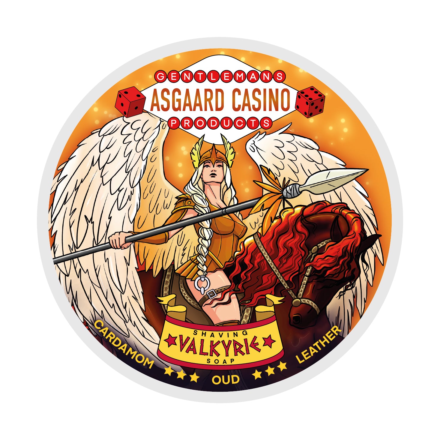 "Valkyrie” (ASGAARD CASINO) 7 butters premium artisan shaving soap (114g or 4 ounces)