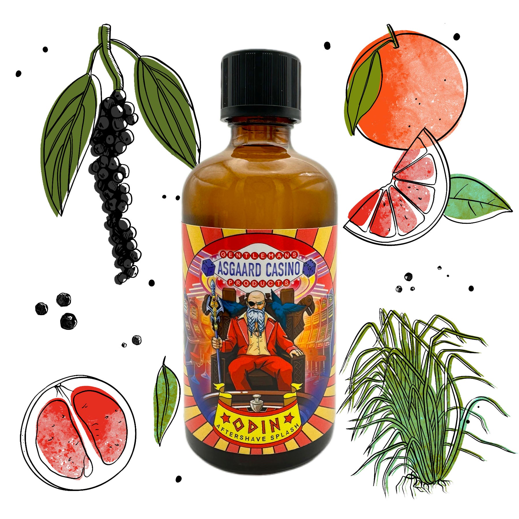 „Odin“ (ASGAARD ​​CASINO) Aftershave-Splash (100 ml)