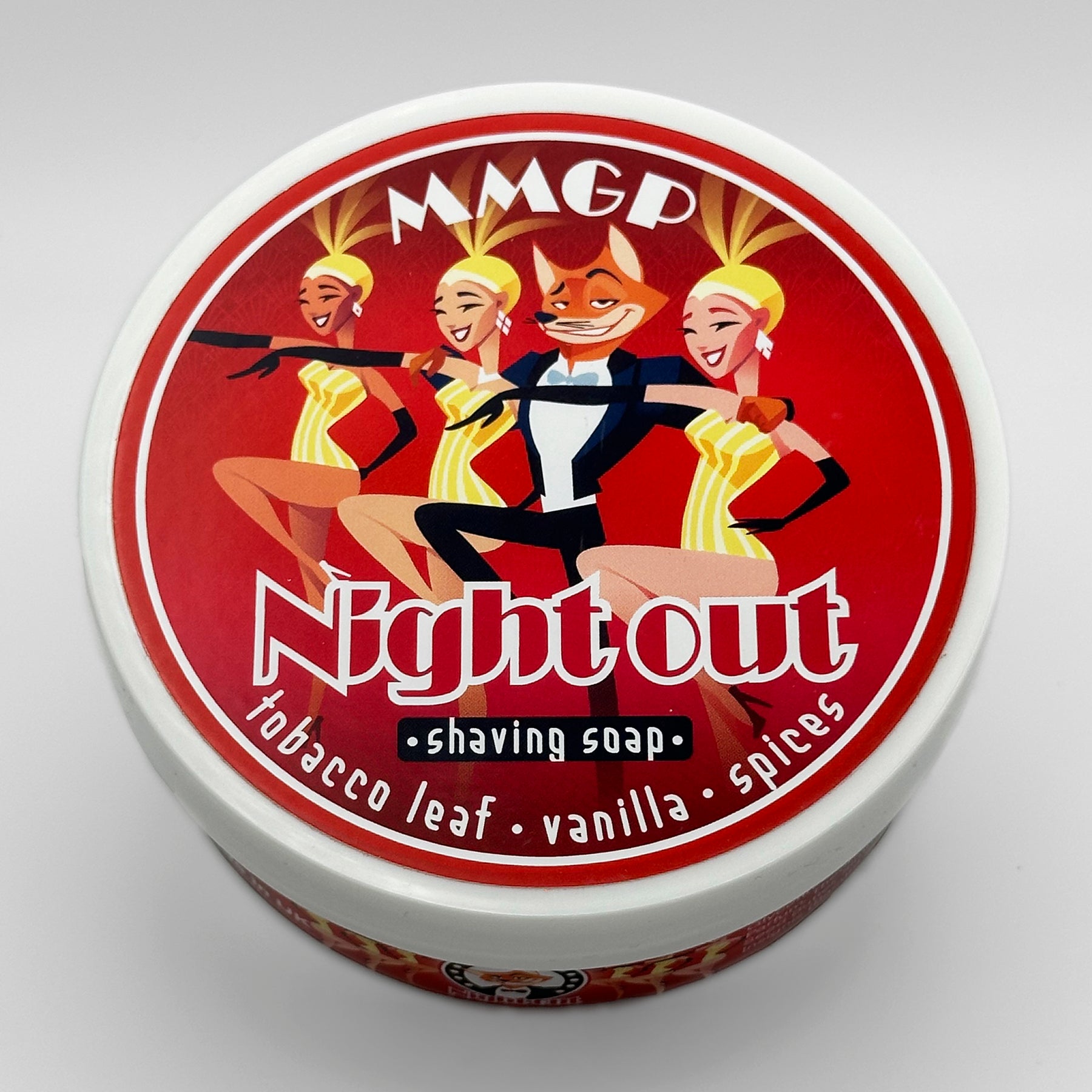 “Night Out” (MMGP) 7 butters premium artisan shaving soap (114g or 4 ounces)