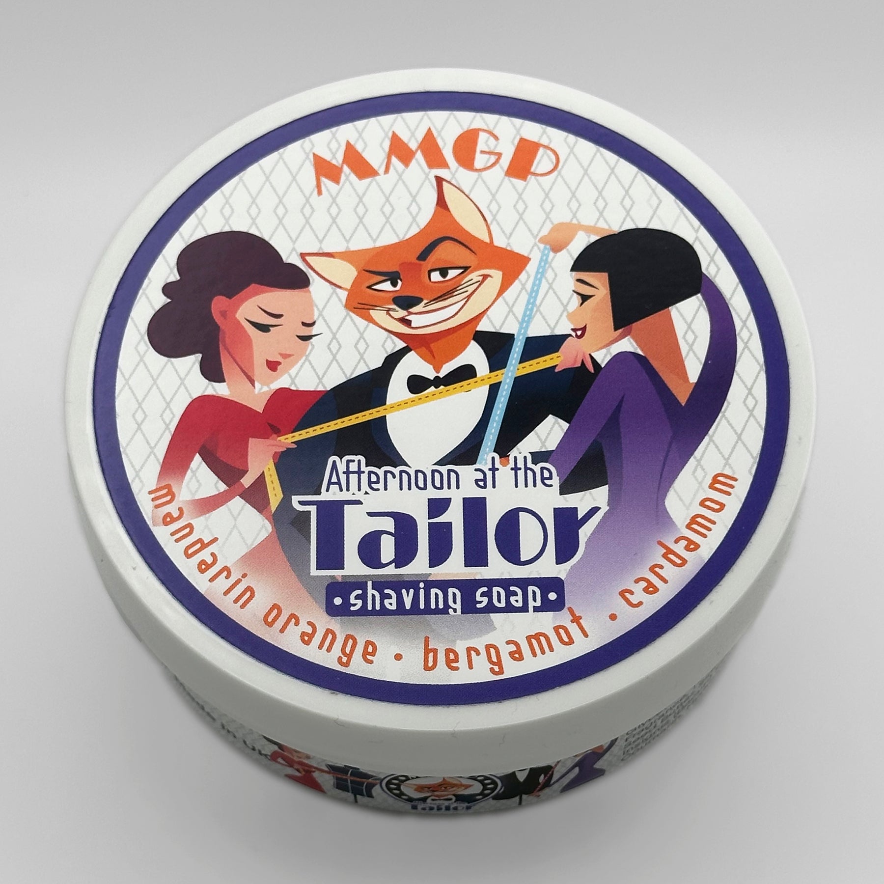 “Afternoon at the Tailors” (MMGP) 7 butters premium artisan shaving soap (114g or 4 ounces)