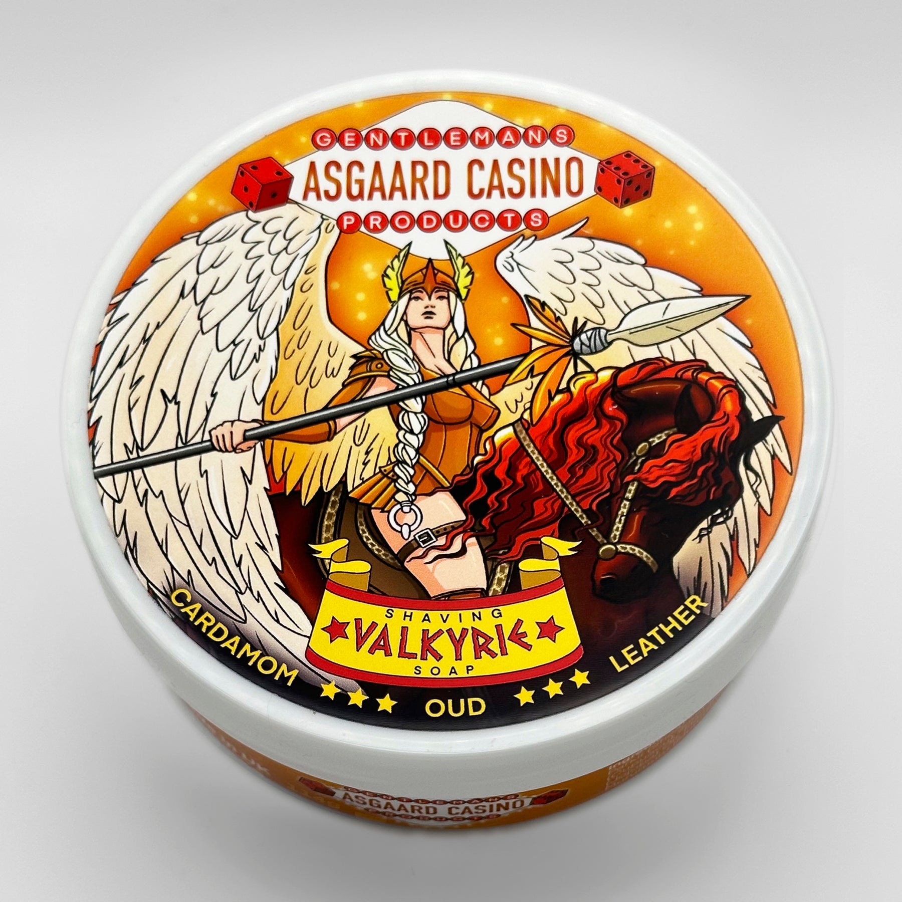 "Valkyrie” (ASGAARD CASINO) 7 butters premium artisan shaving soap (114g or 4 ounces)