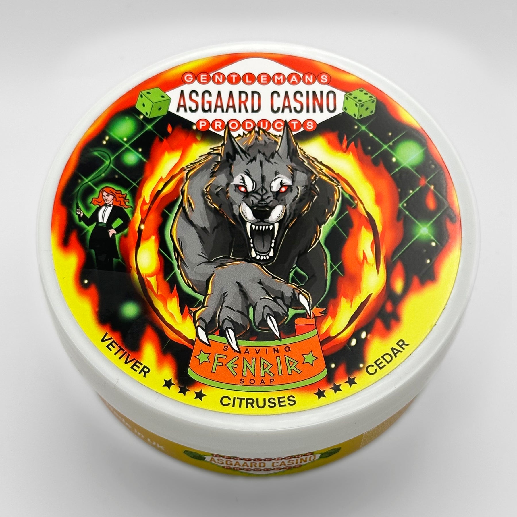 “Fenrir” (ASGAARD CASINO) 7 butters premium artisan shaving soap (114g or 4 ounces)