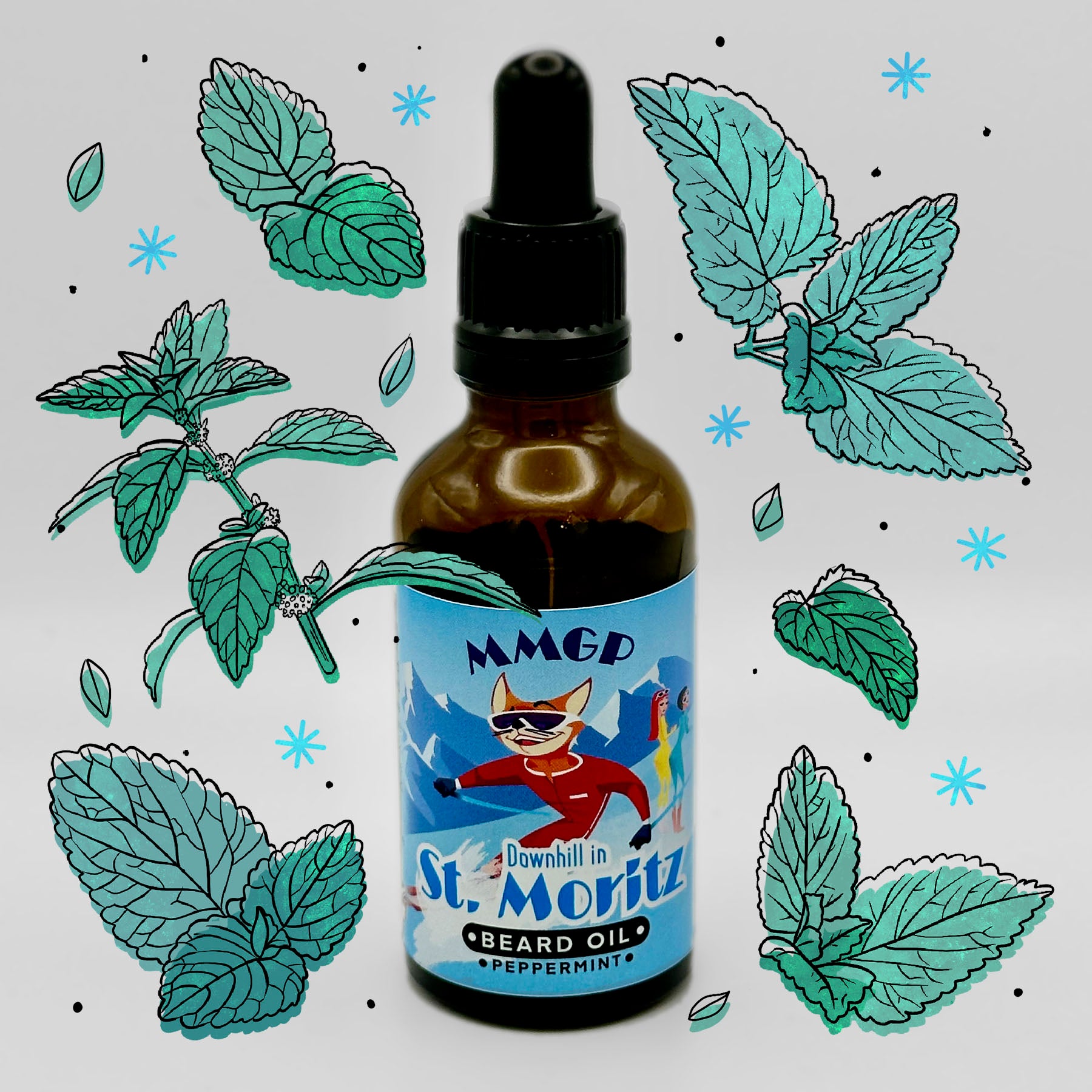 “Downhill in St Moritz” (MMGP) artisan premium beard oil (50 ml)