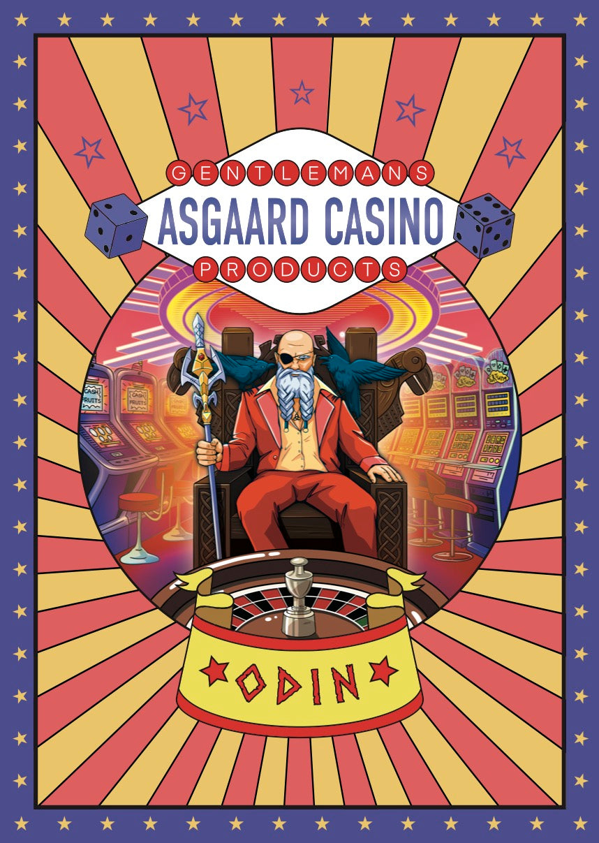 "ODIN" (ASGAARD CASINO) poster A3 (42 cm x 30 cm)