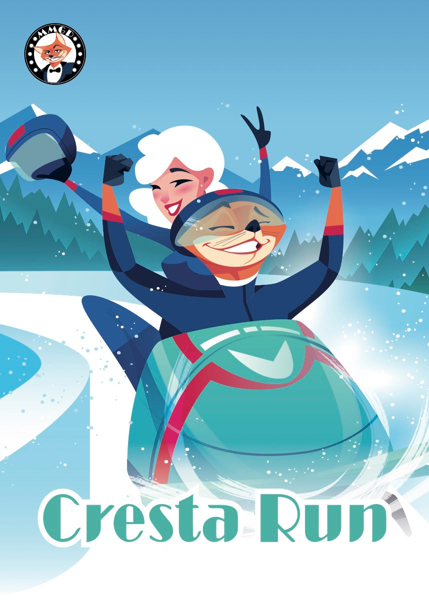 "Cresta Run" (MMGP) poster A3 (42 cm x 30 cm)