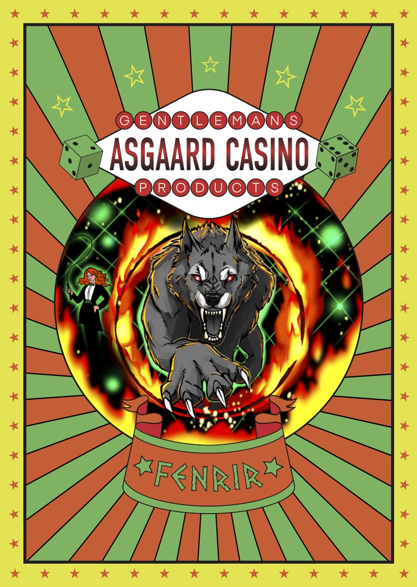 "FENRIR" (ASGAARD CASINO) poster A3 (42 cm x 30 cm)