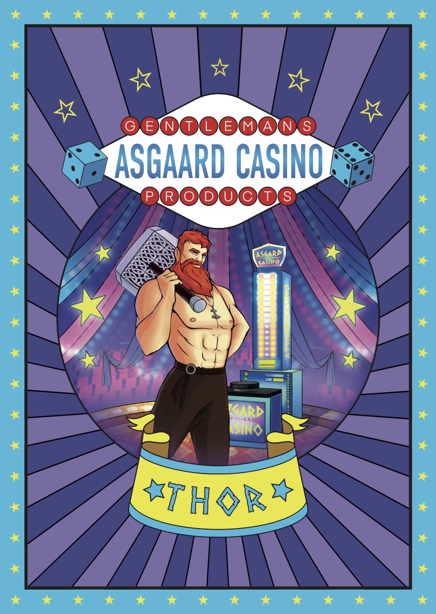 "THOR" (ASGAARD CASINO) poster A3 (42 cm x 30 cm)