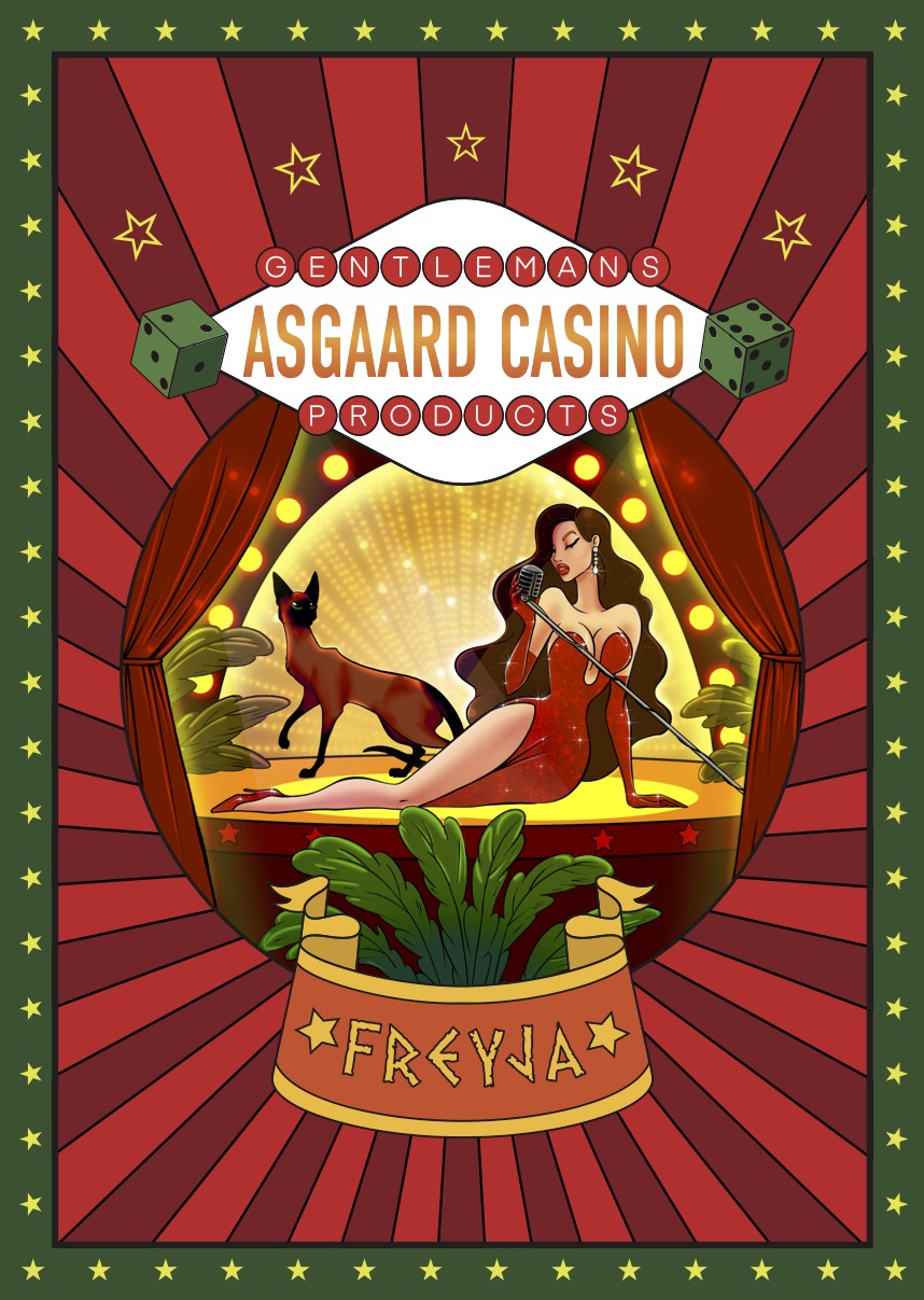 "FREYJA" (ASGAARD CASINO) poster A3 (42 cm x 30 cm)