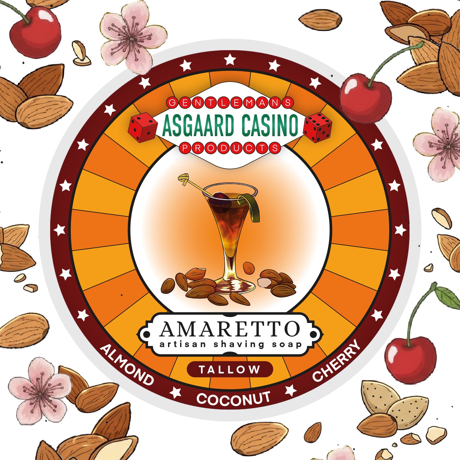"Amaretto” (ASGAARD CASINO) Shaving Soap