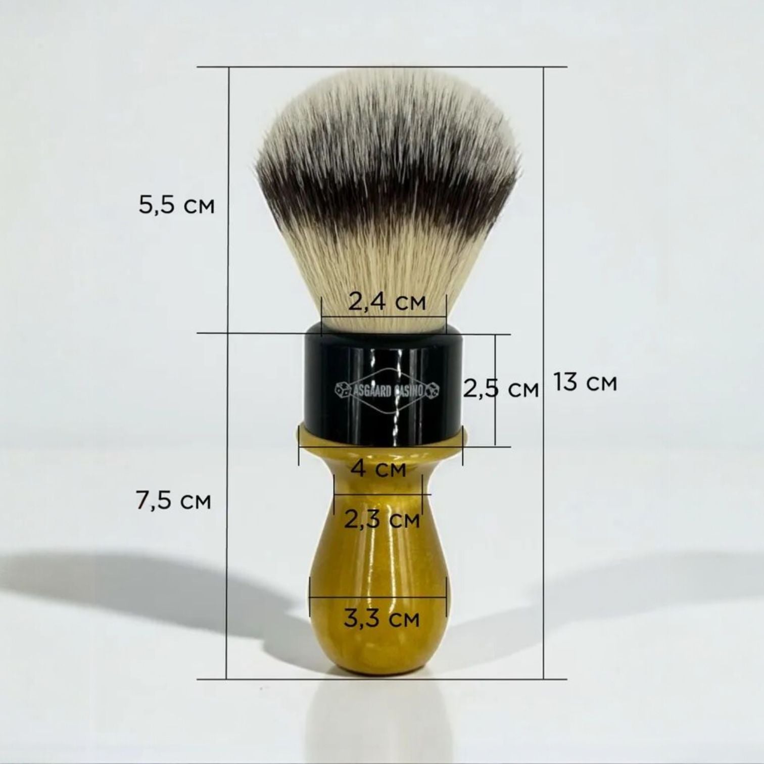 Asgaard Casino 24mm synthetic G10 Gold Shaving Brush