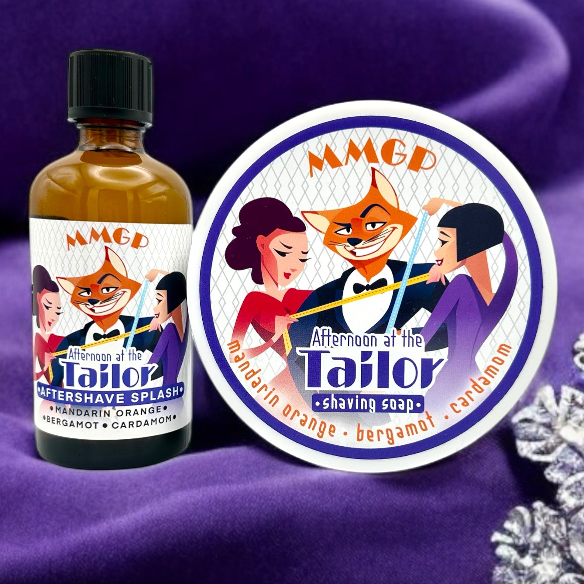 "Afternoon at the Tailors" (MMGP) Aftershave Splash and Shaving Soap