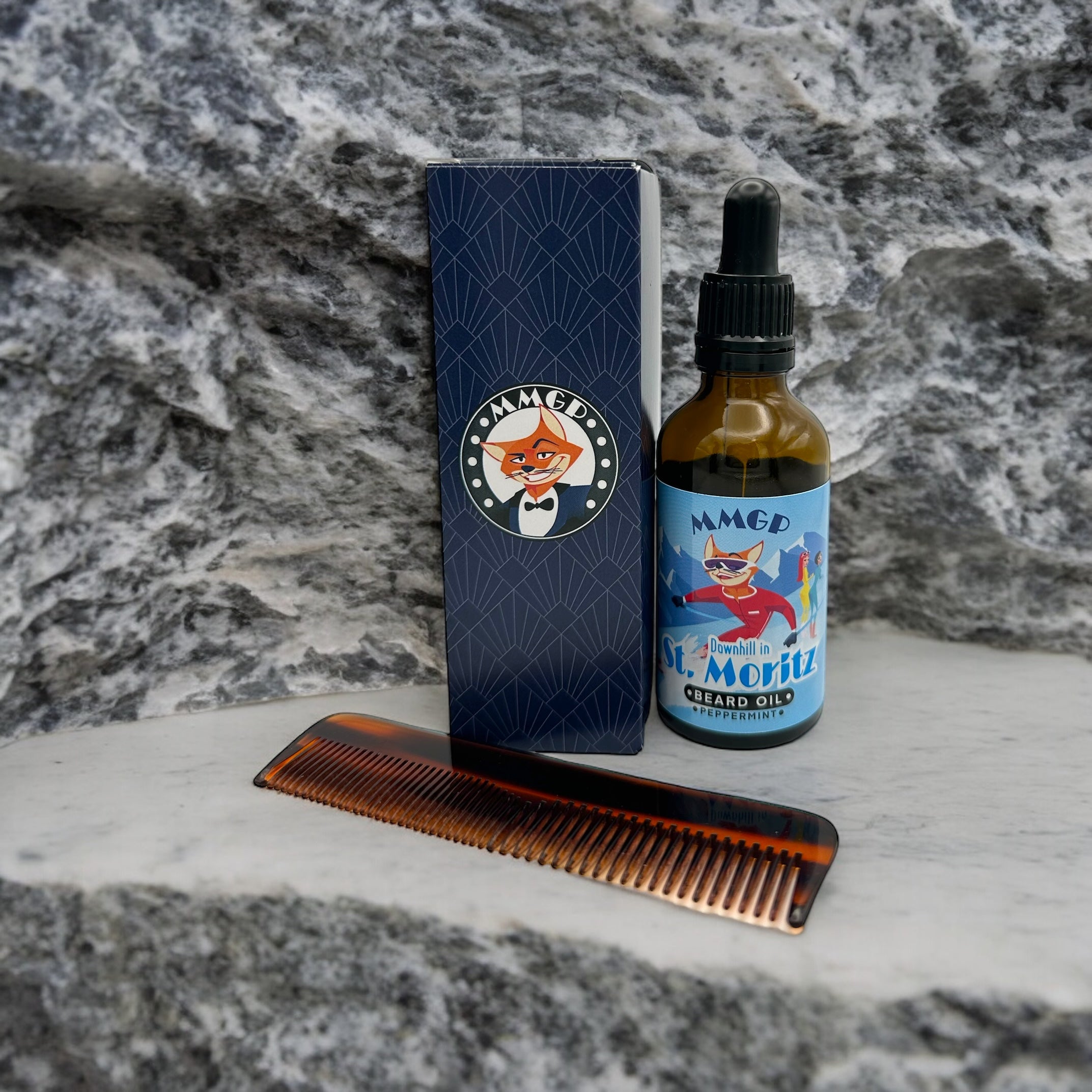 “Downhill in St Moritz” (MMGP) artisan premium beard oil (50 ml)