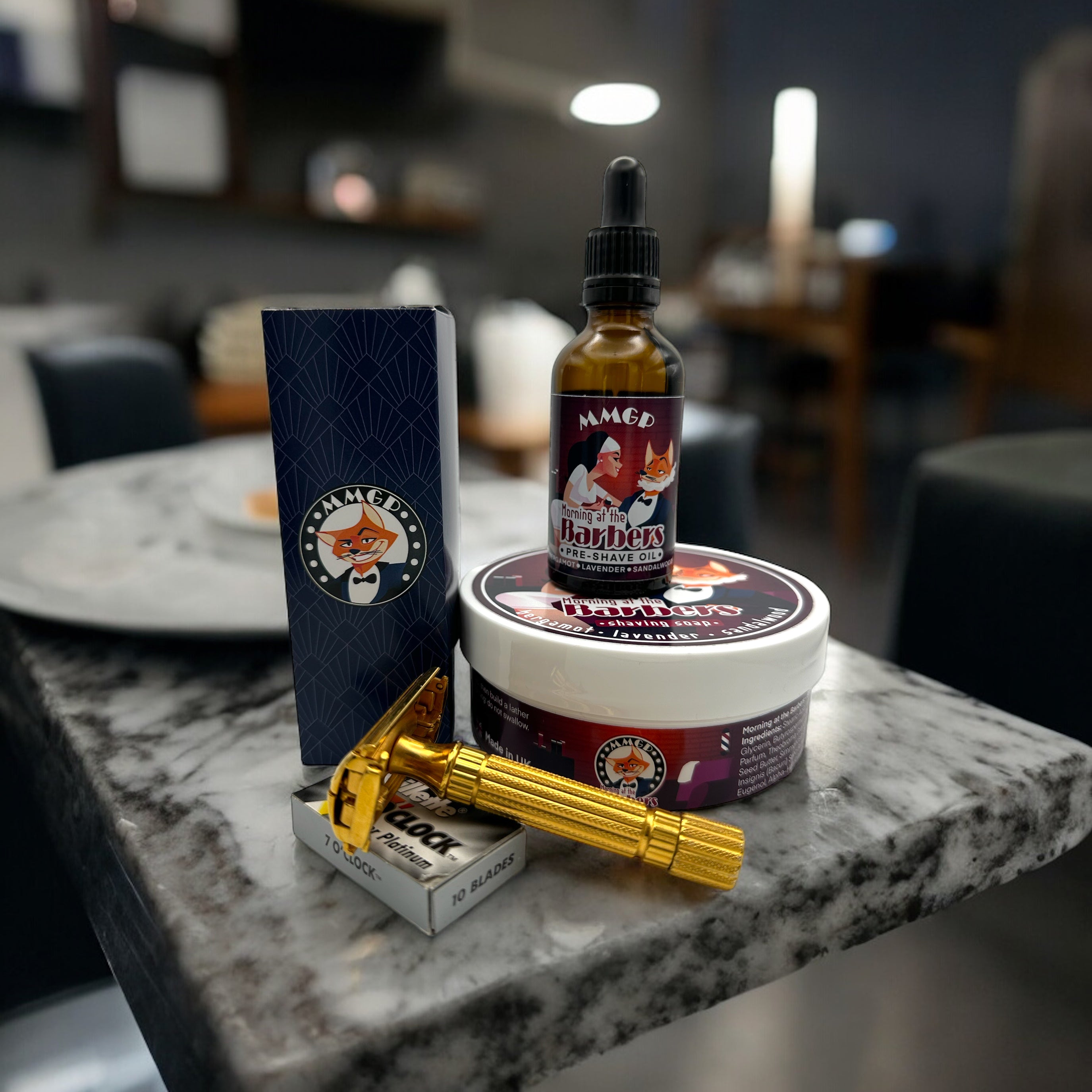 “Morning at the Barbers” (MMGP) artisan premium pre-shave oil (50 ml)