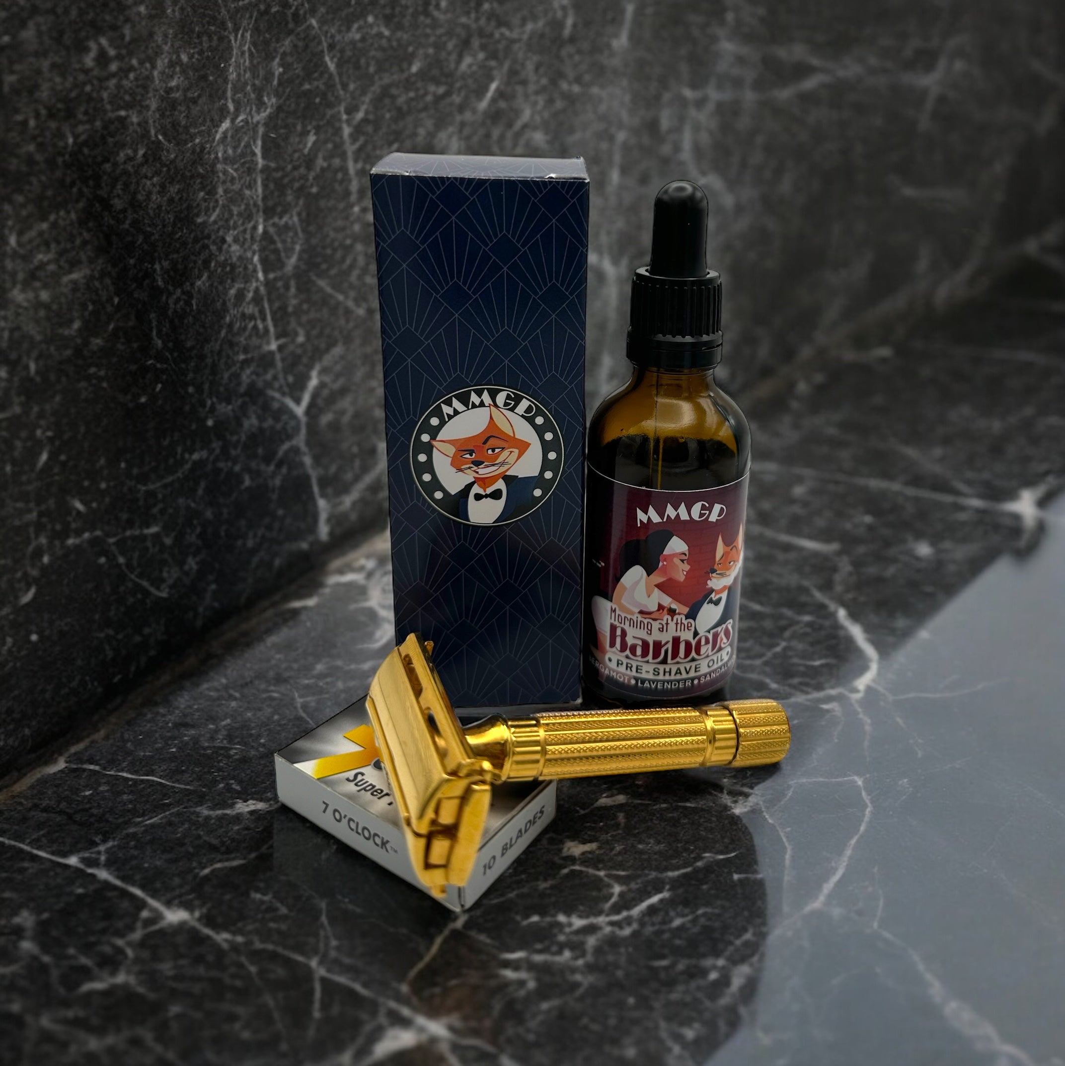 “Morning at the Barbers” (MMGP) artisan premium pre-shave oil (50 ml)