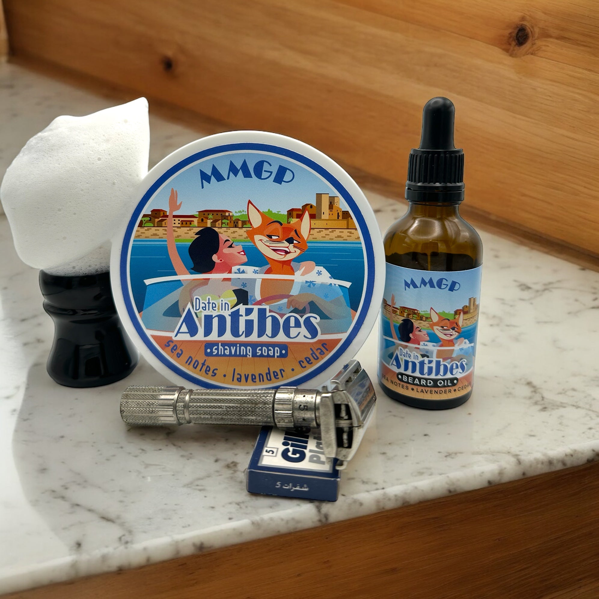 “Date in Antibes” (MMGP) artisan premium pre-shave oil (50 ml)