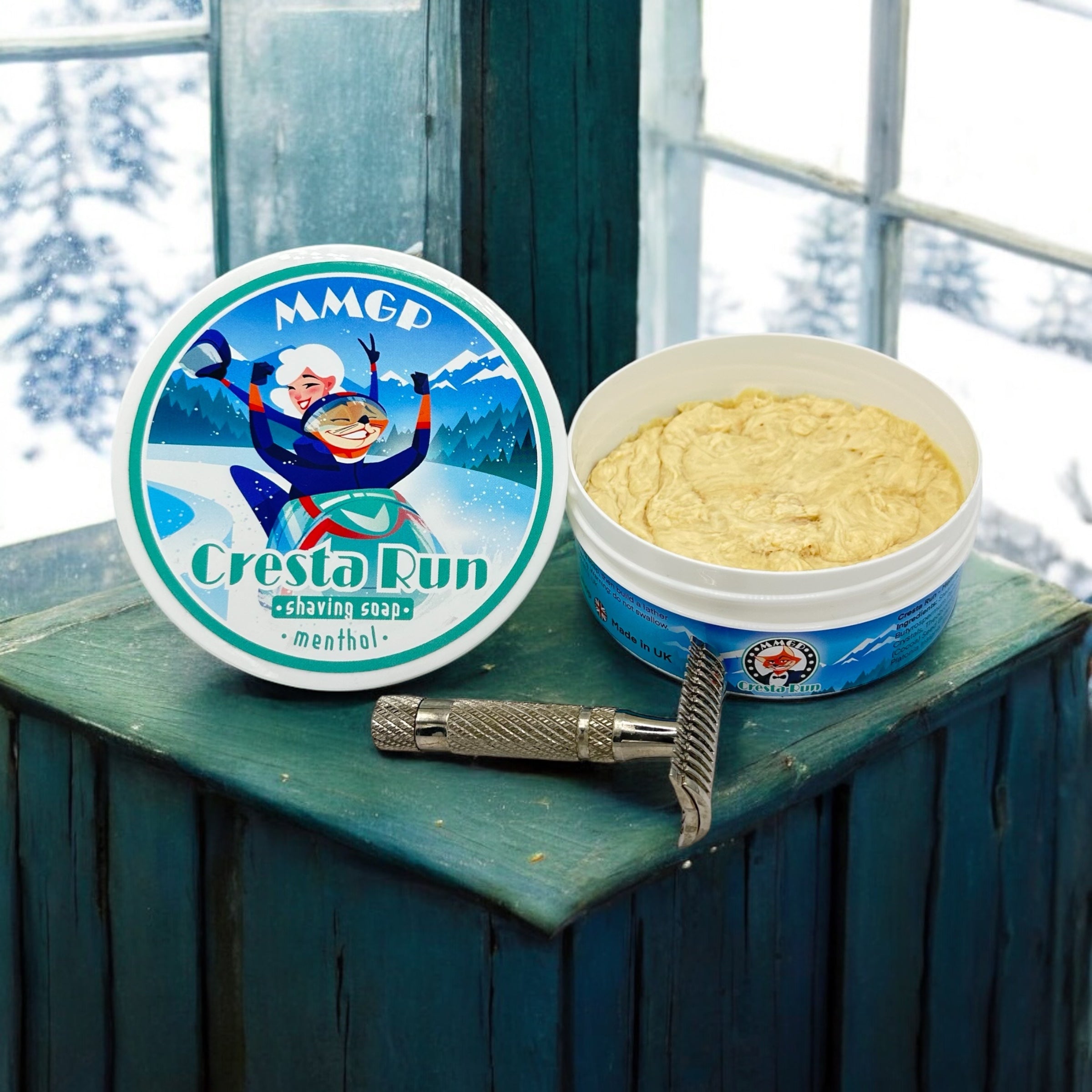 “Cresta Run” (MMGP) 7 butters premium artisan shaving soap (114g or 4 ounces)