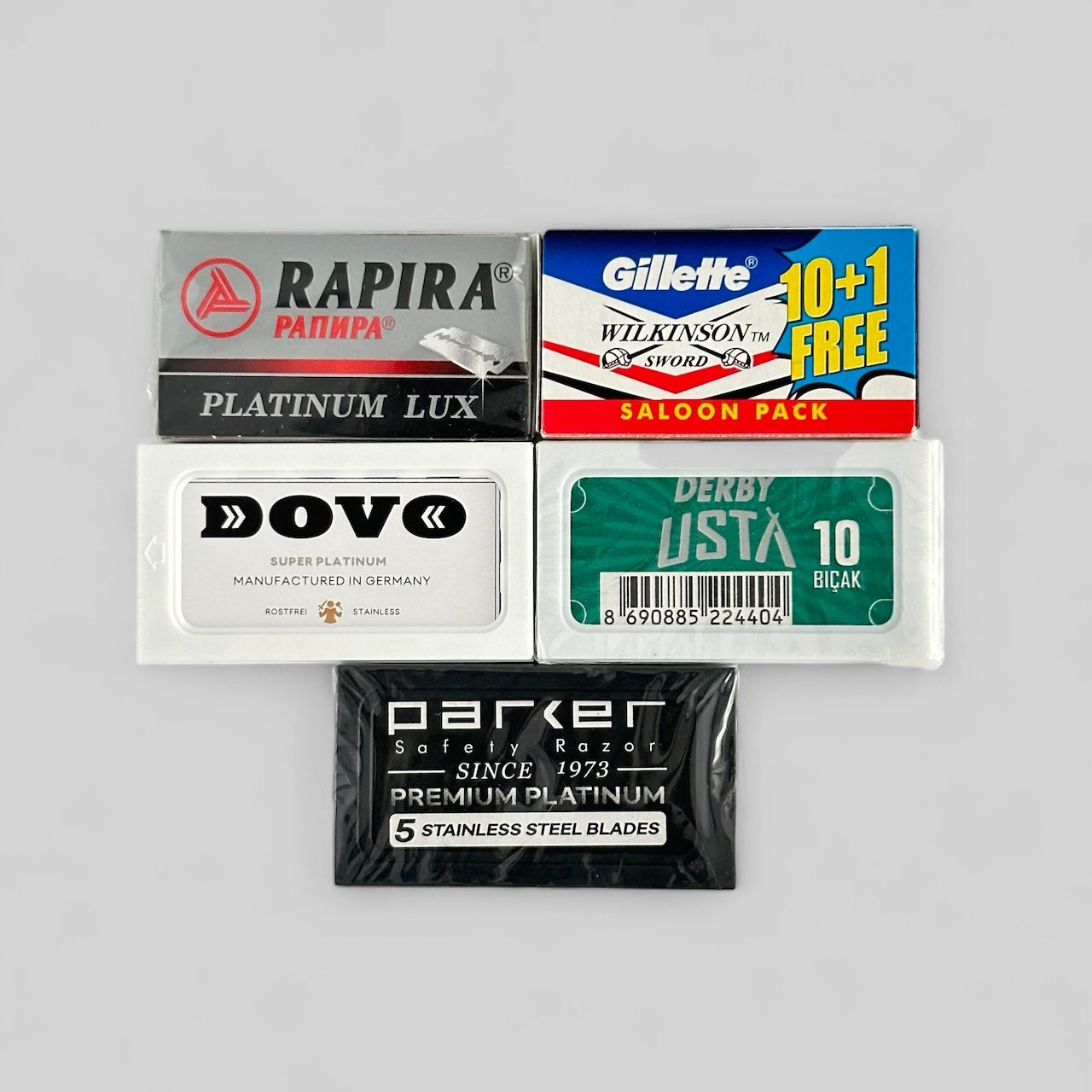 Double Edge Razor Blade sample pack 3