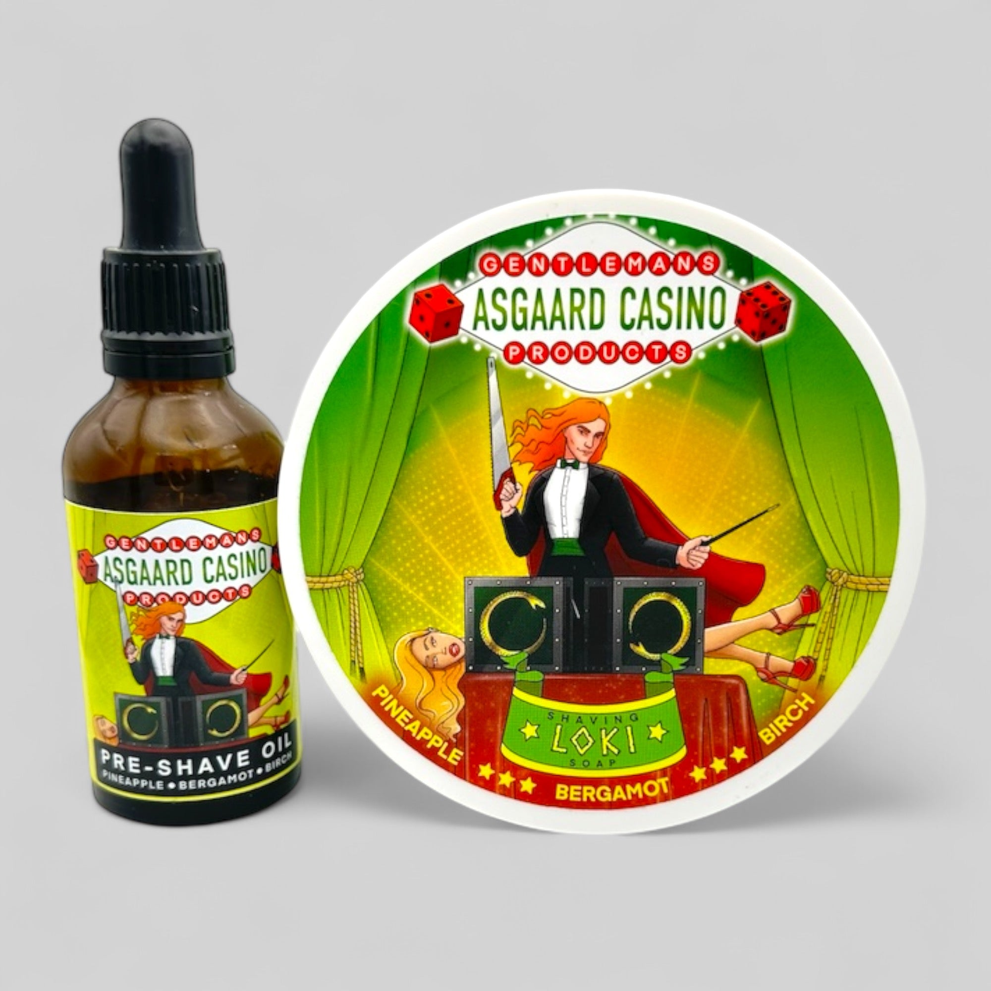 "Loki" (Asgaard Casino) Preshave Oil and Shaving Soap