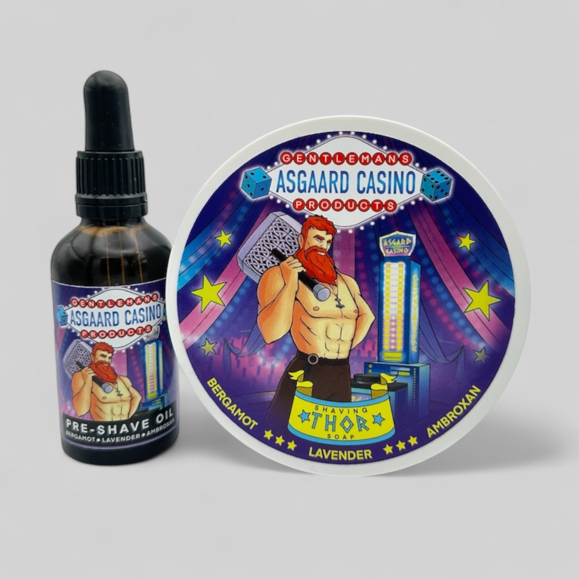 "Thor" (Asgaard Casino) Preshave Oil and Shaving Soap