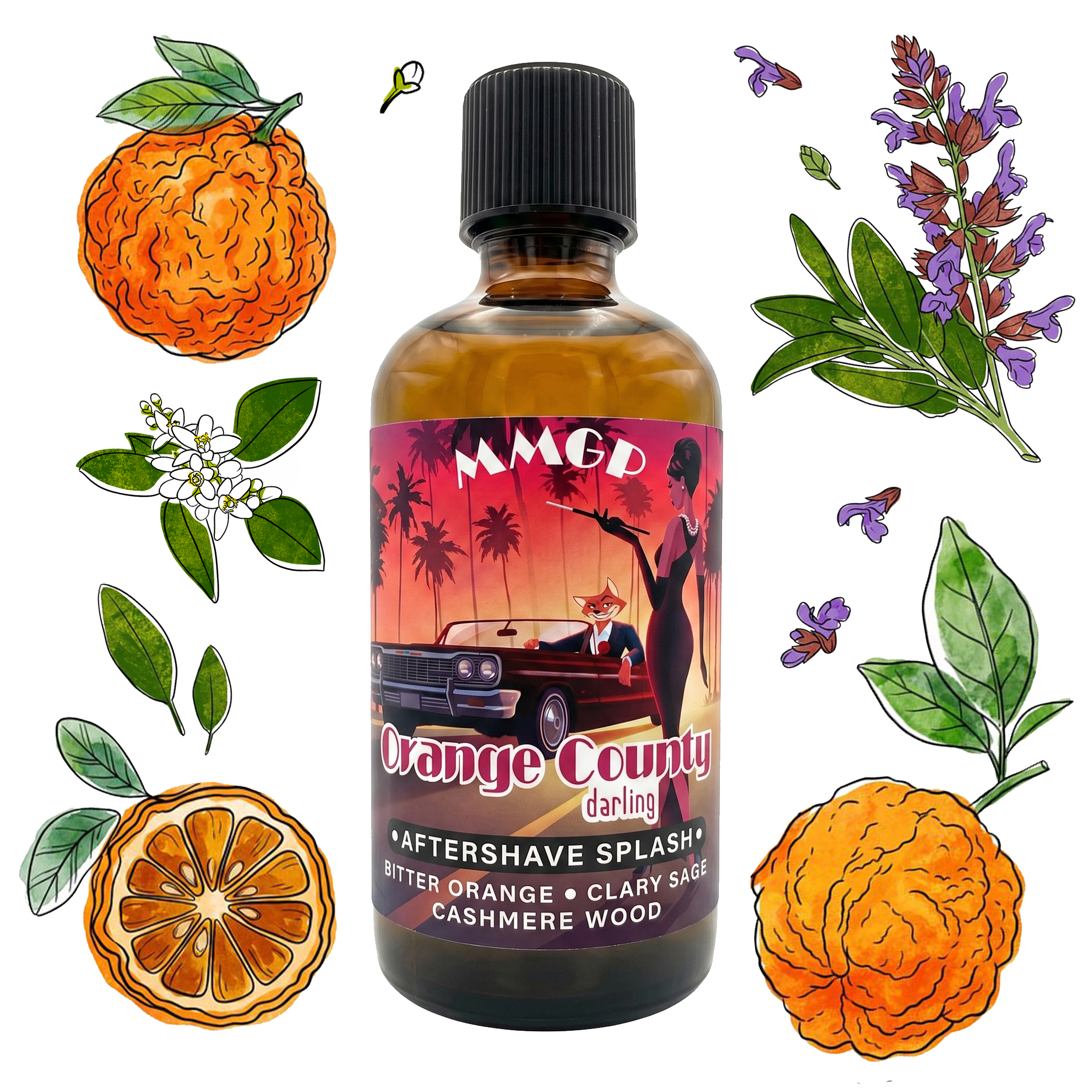 "Orange County Darling" (MMGP) Aftershave Splash 100ml