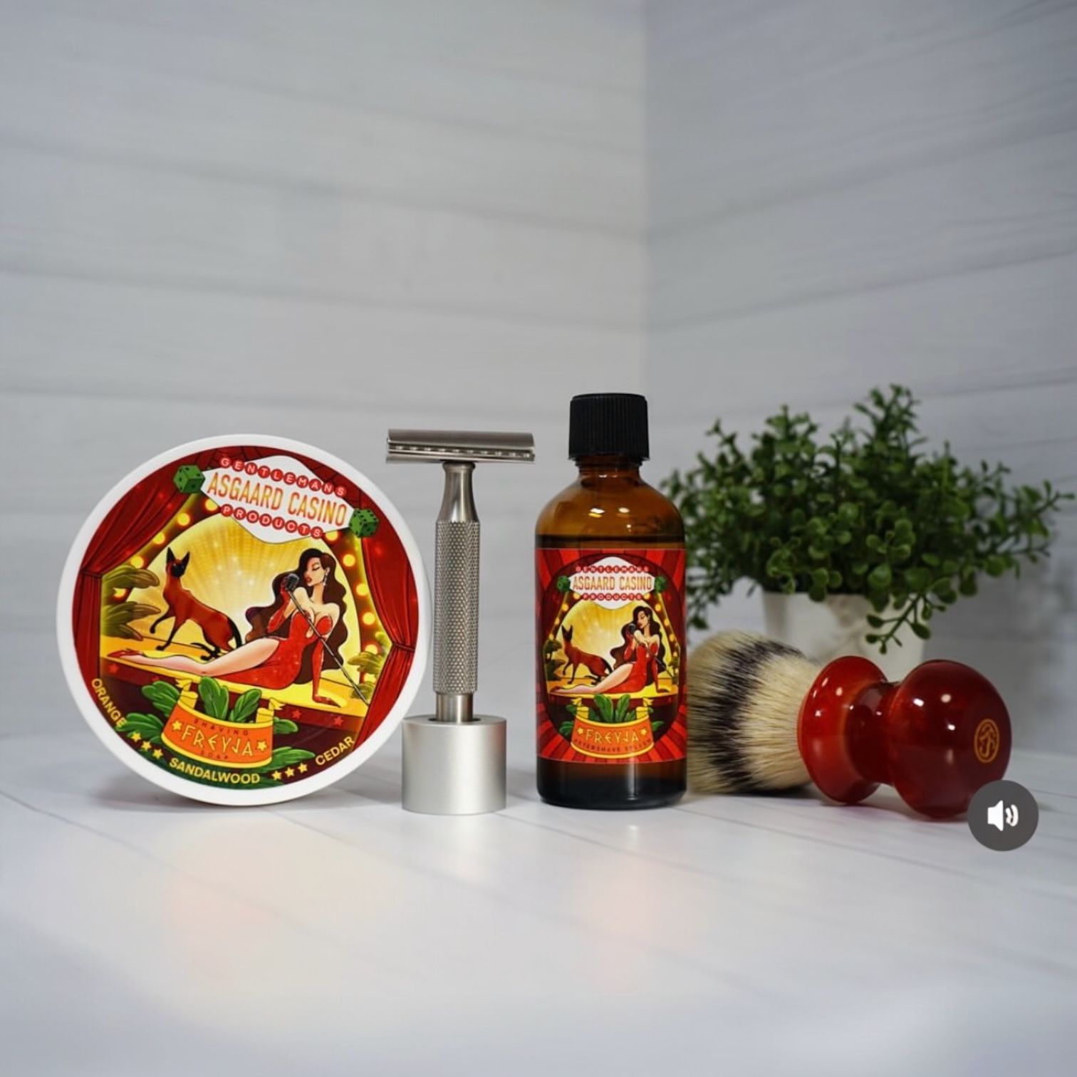 “Freyja” (ASGAARD CASINO) 7 butters premium artisan shaving soap (114g or 4 ounces)