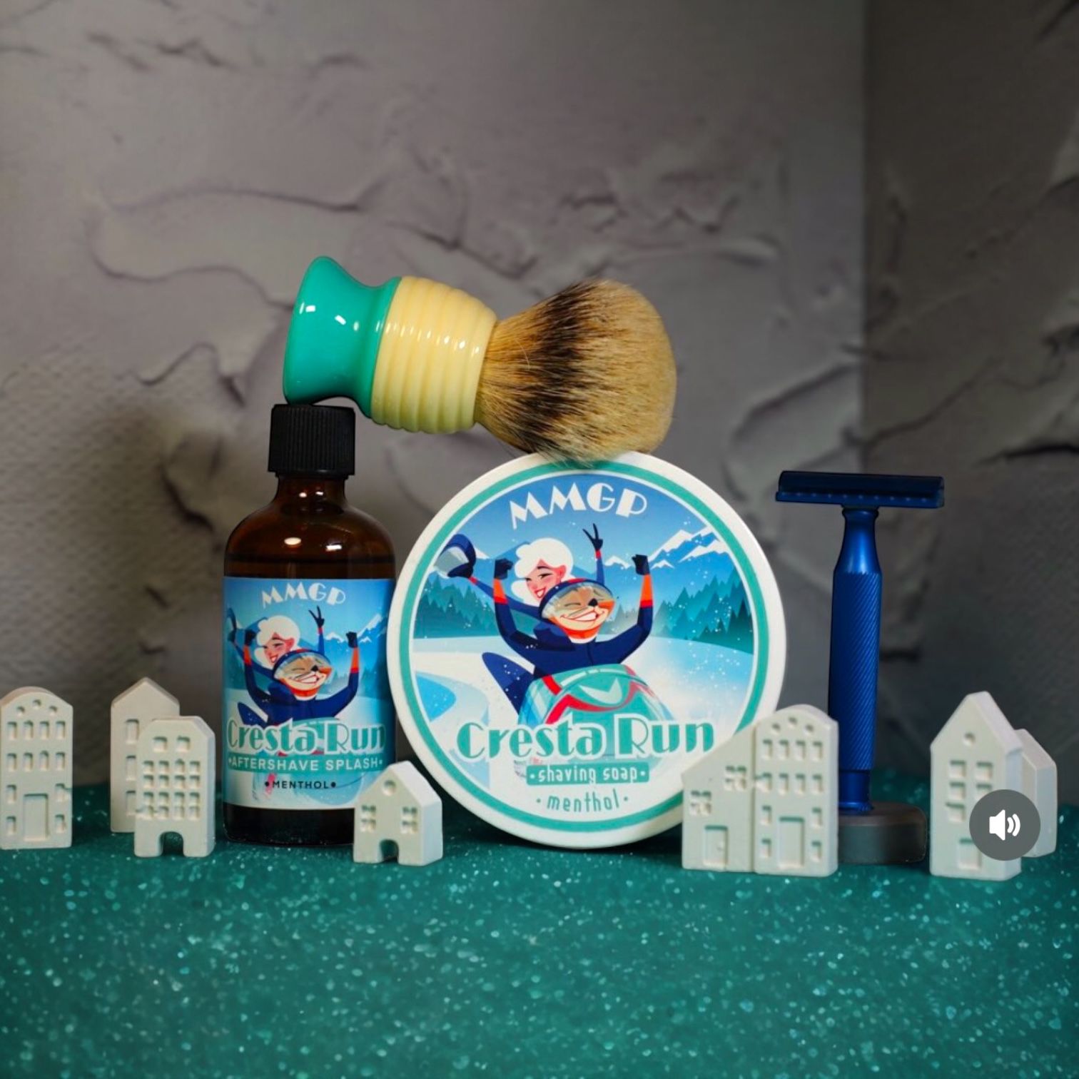 “Cresta Run” (MMGP) 7 butters premium artisan shaving soap (114g or 4 ounces)