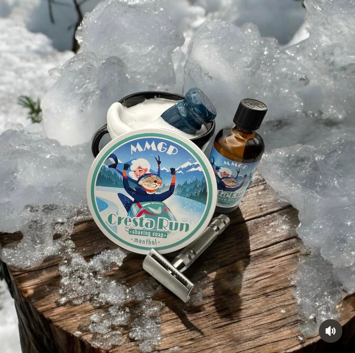 “Cresta Run” (MMGP) 7 butters premium artisan shaving soap (114g or 4 ounces)