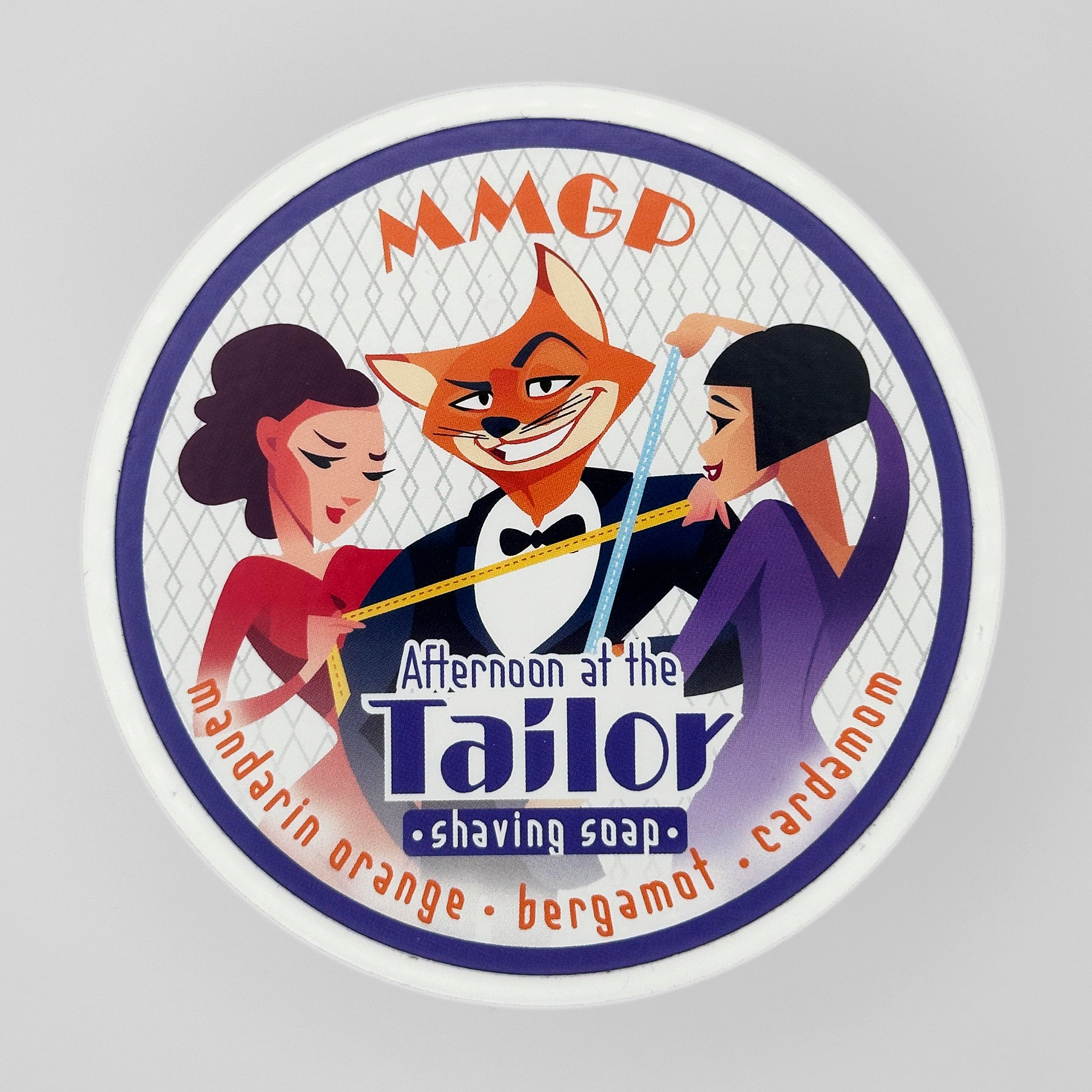 “Afternoon at the Tailors” (MMGP) 7 butters premium artisan shaving soap (114g or 4 ounces)