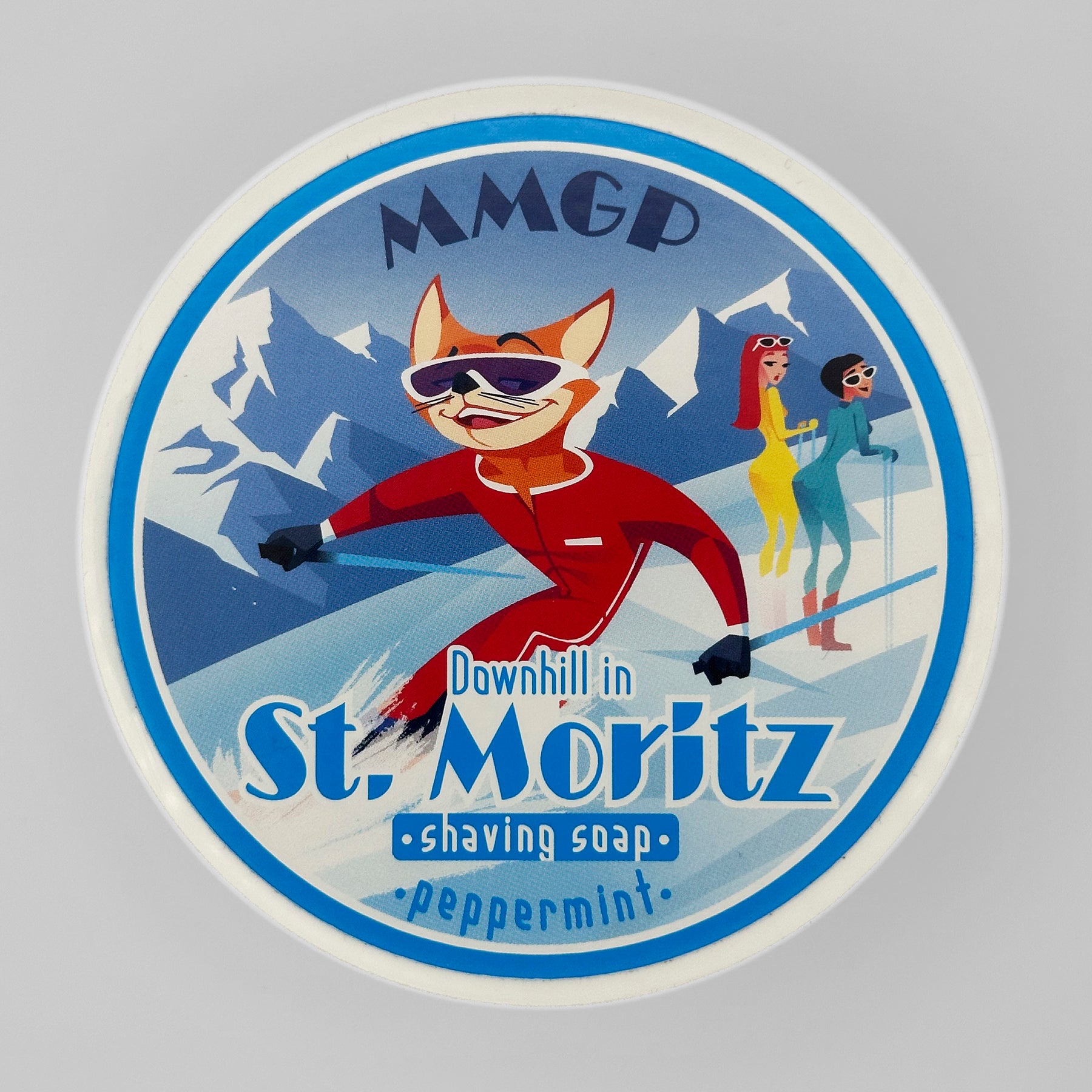 “Downhill in St Moritz”(MMGP) 7 butters premium artisan shaving soap (114g or 4 ounces)